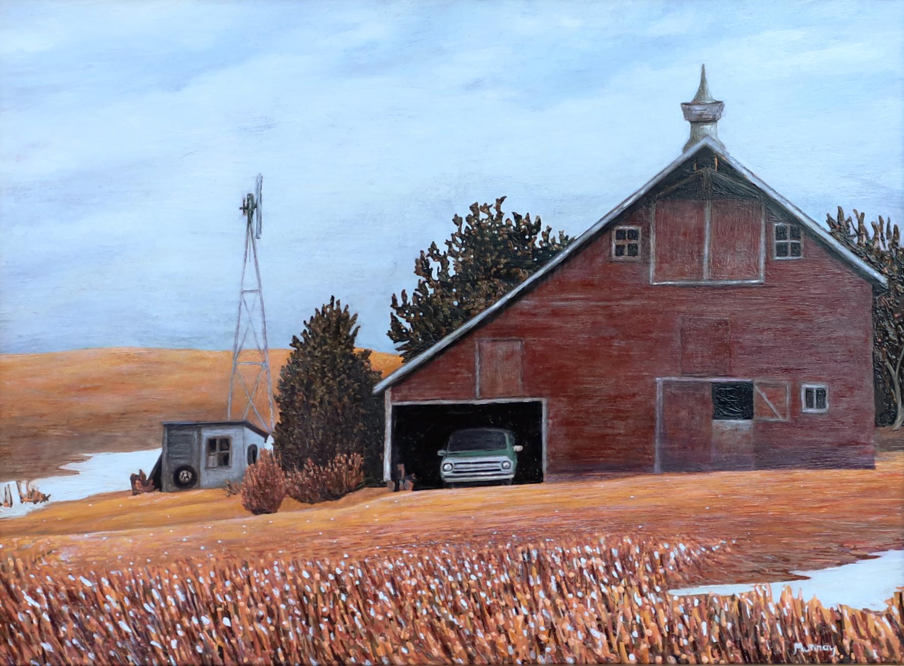 Fields of Gold - Realist Painting by Karla Murray
