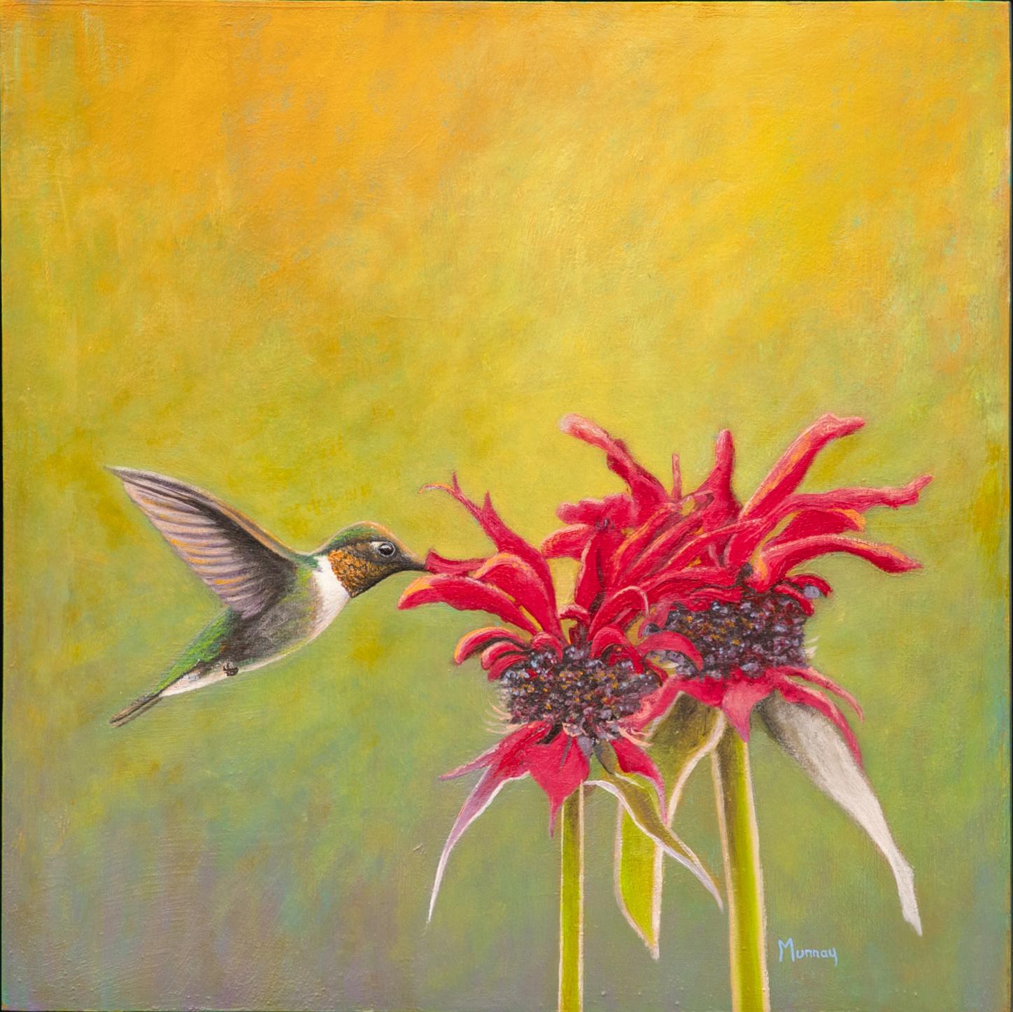 L'ora del tramonto - Painting Realismo di Karla Murray
