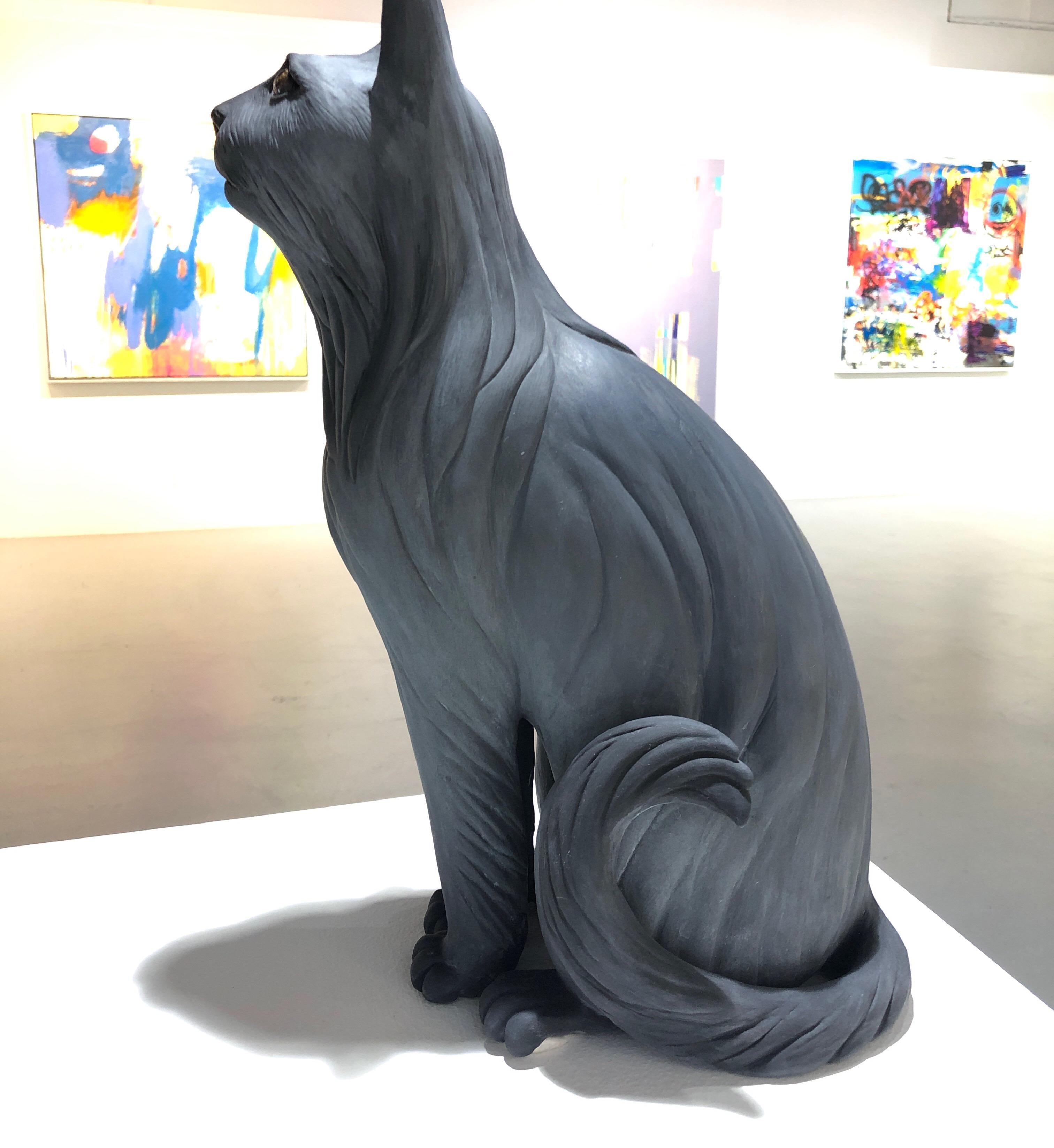 Ceramic Sculpture Titled: I Have a Cat 1