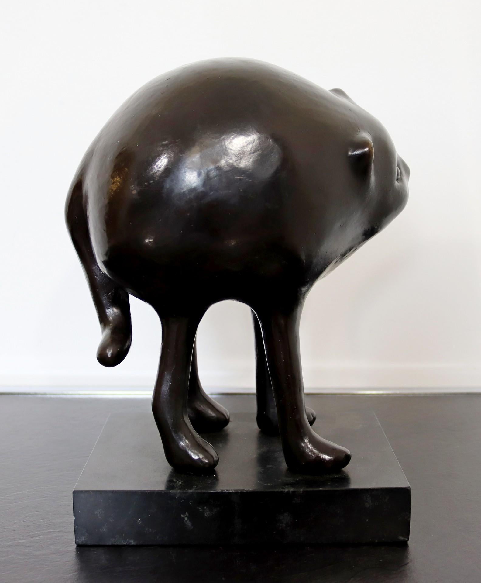 Karla Wyss Tye Untitled Kitten Bronze Table Sculpture 3