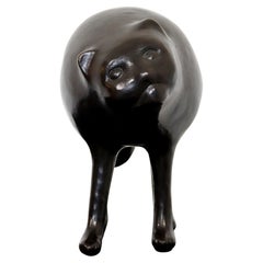 Karla Wyss Tye Untitled Kitten Bronze Table Sculpture