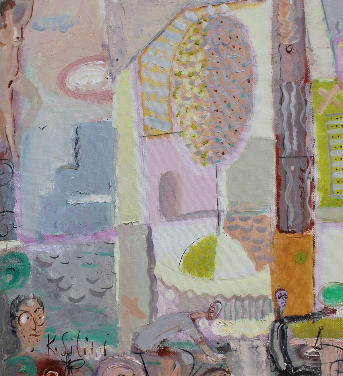 My world - Abstract Painting by Karlis Silinsh