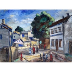 Small town. Oil on canvas, 73x56 cm