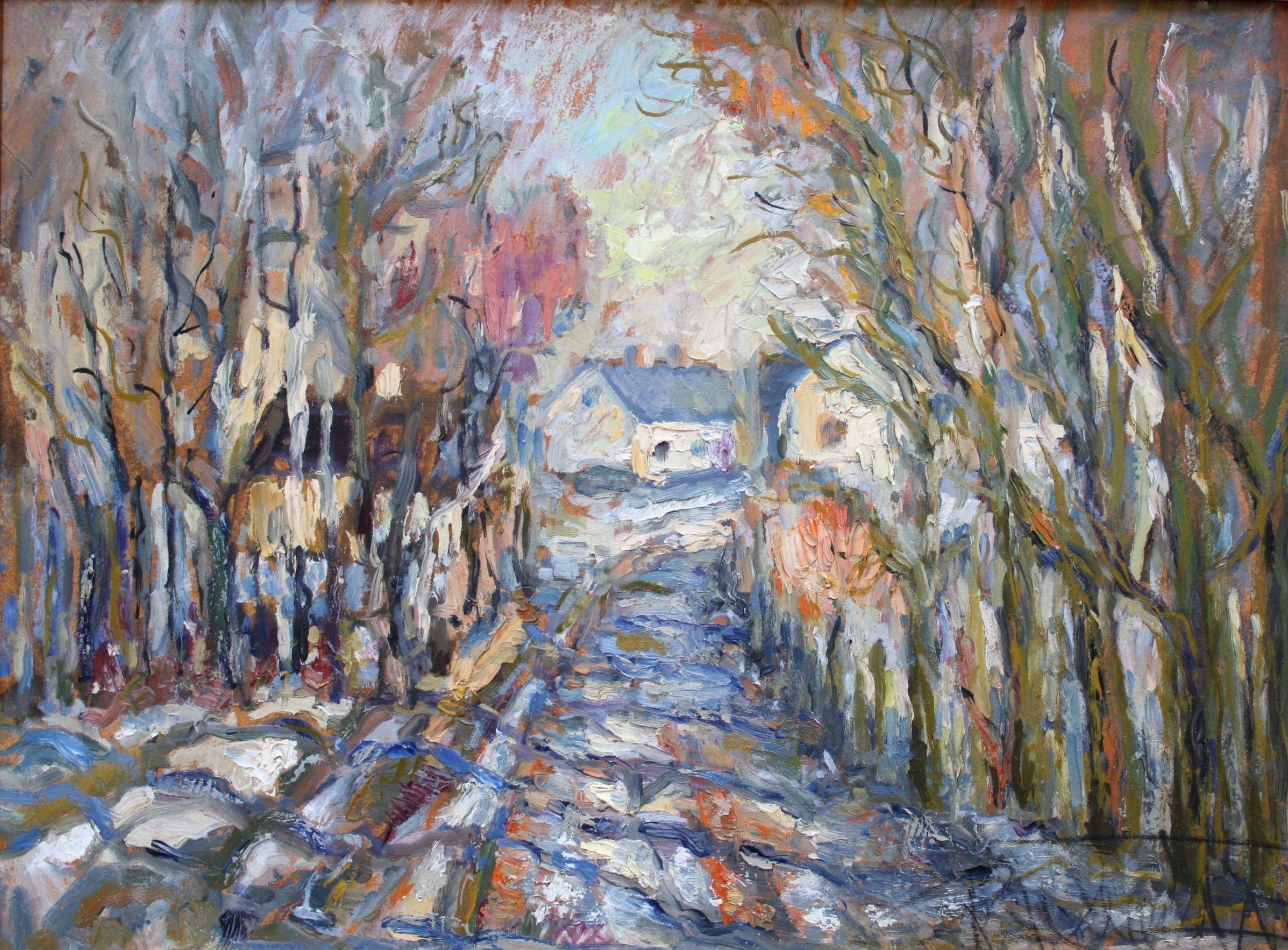 Karlis Veitners Landscape Painting - Spring
