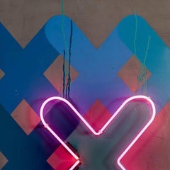 XXX - Original Graffiti Painting - Contemporary - Neon on Wood