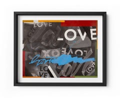 Get Love - Impression encadrée en édition limitée - Contemporain - Inspiré des graffitis