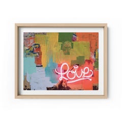 Love vs. Love - Framed Limited Edition Print - Contemporary - Modern Abstract