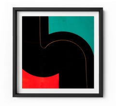 Redline - Impresión enmarcada de edición limitada - Contemporary - Modern Abstract
