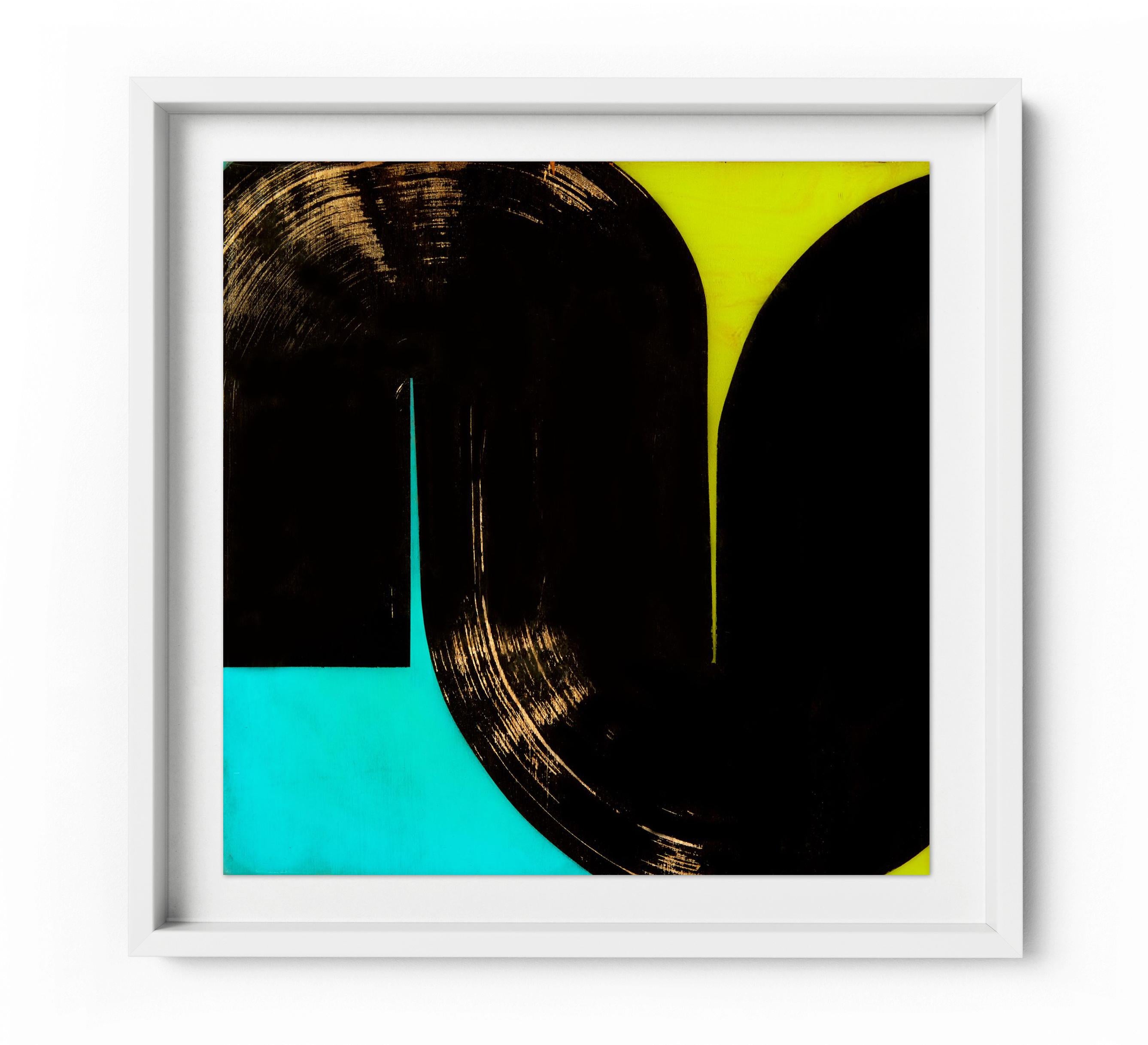 U-turn - Framed Limited Edition Print - Contemporary - Modern Abstract - Beige Abstract Print by Karlos Marquez