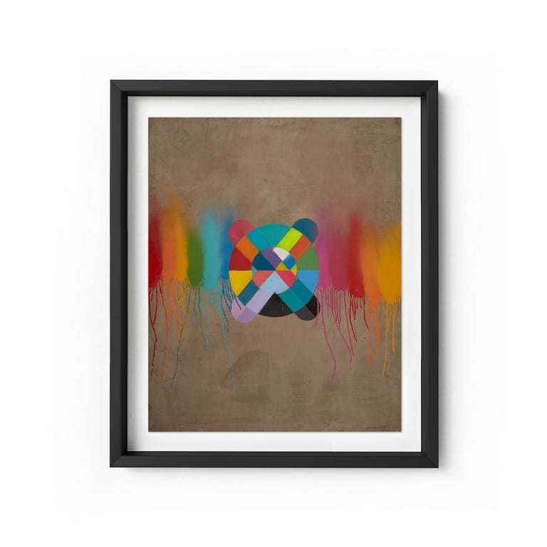 Unity - Framed Limited Edition Print - Contemporary - Modern - Graffiti - Street - Brown Abstract Print by Karlos Marquez