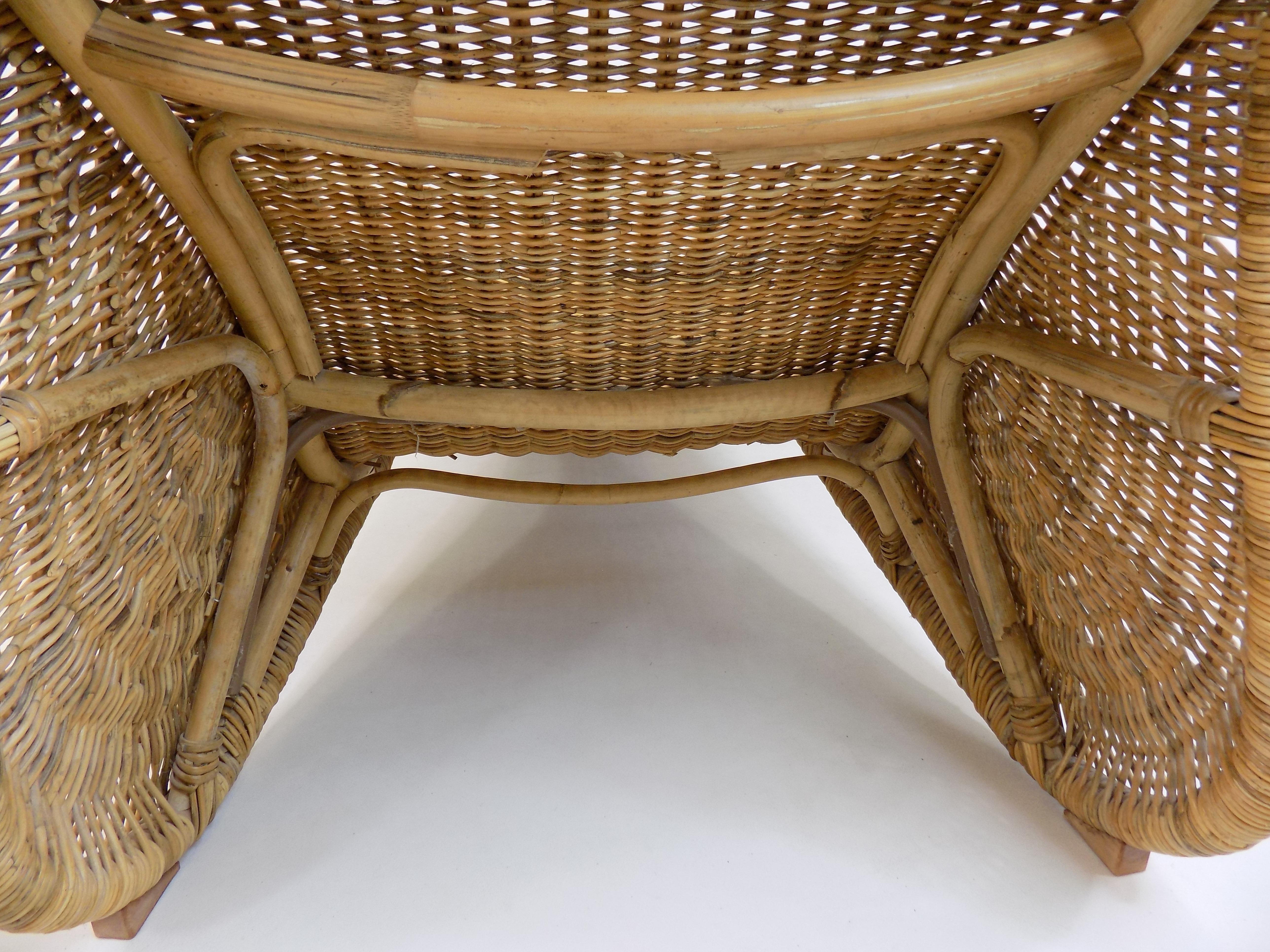 Karlskrona rattan lounger by Karl Malmvall 5