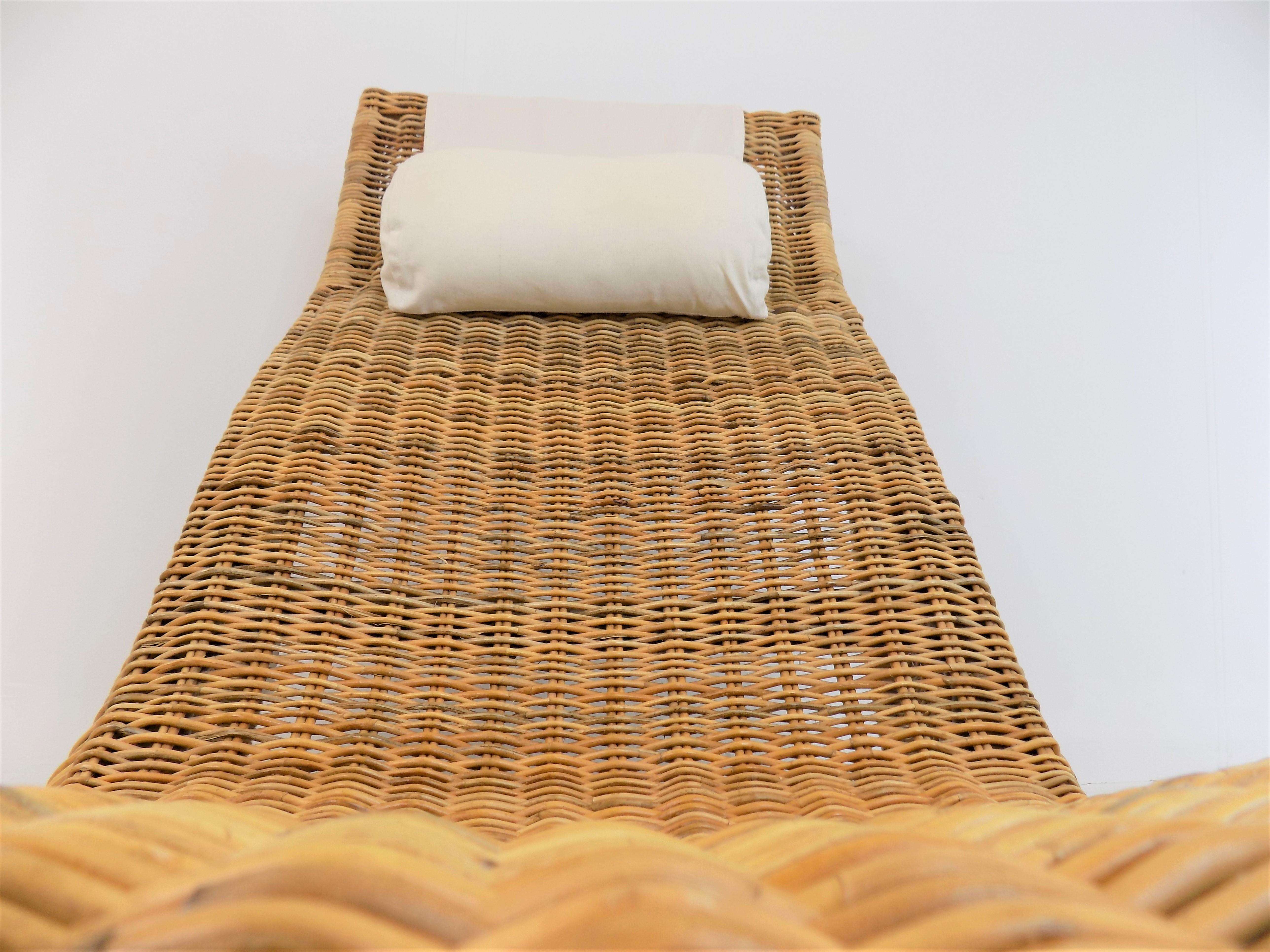 Karlskrona rattan lounger by Karl Malmvall In Good Condition In Ludwigslust, DE