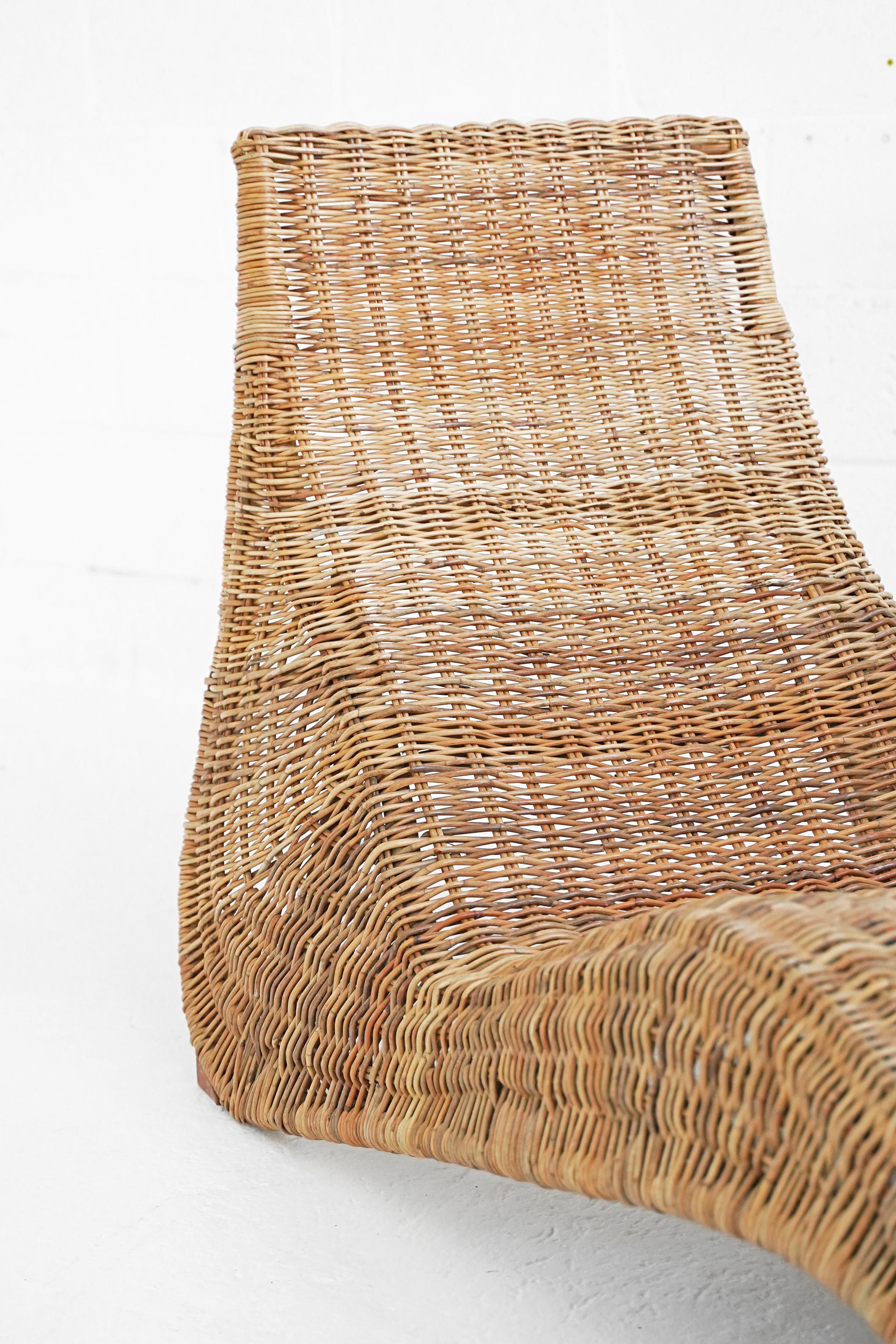 Karlskrona Rattan Wicker Lounge Chair by Carl Öjerstam for Ikea In Good Condition In TORONTO, CA
