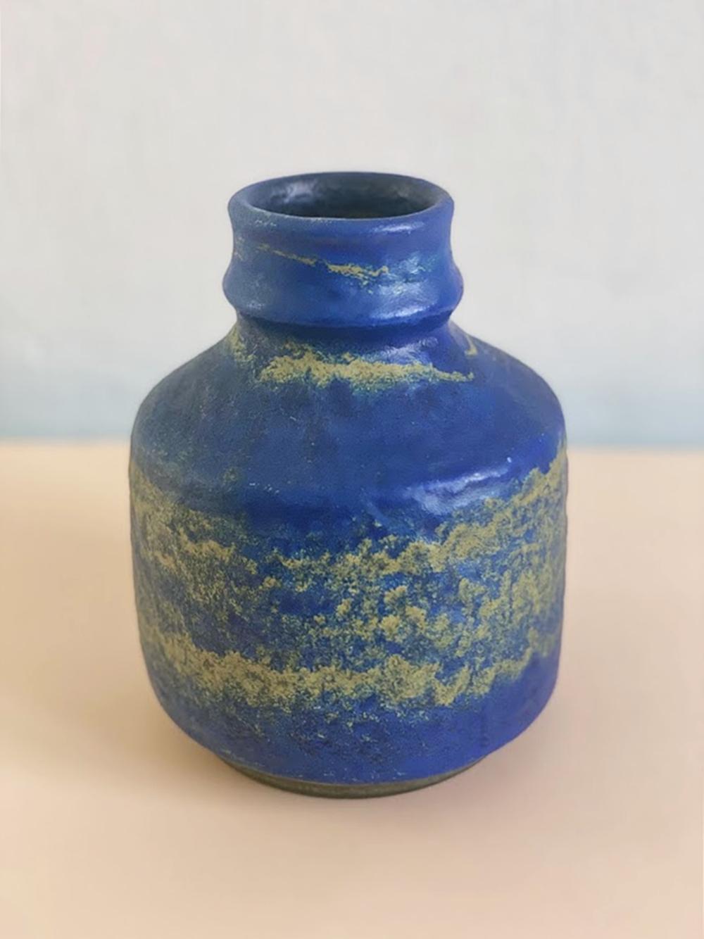 Karlsruhe Fat Lava-Vase, Deutschland 1960er Jahre (Moderne der Mitte des Jahrhunderts) im Angebot