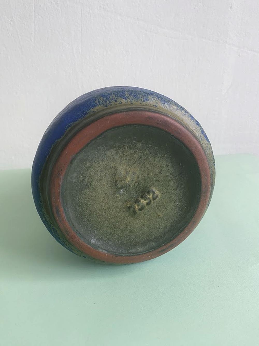 Karlsruhe Fat Lava-Vase, Deutschland 1960er Jahre (Keramik) im Angebot