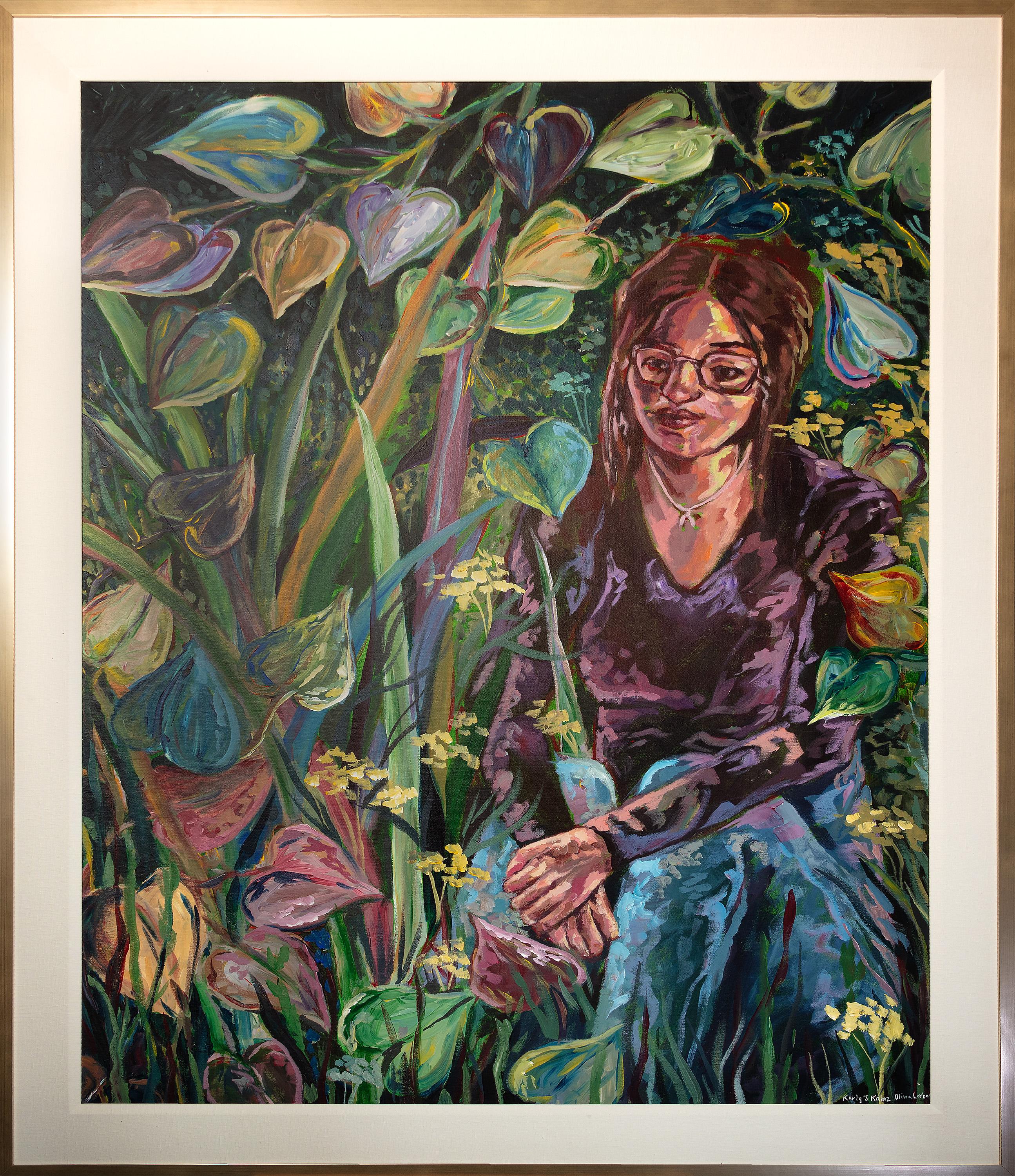 Karly Kainz & Olivia Lorber Figurative Painting - Wishbone