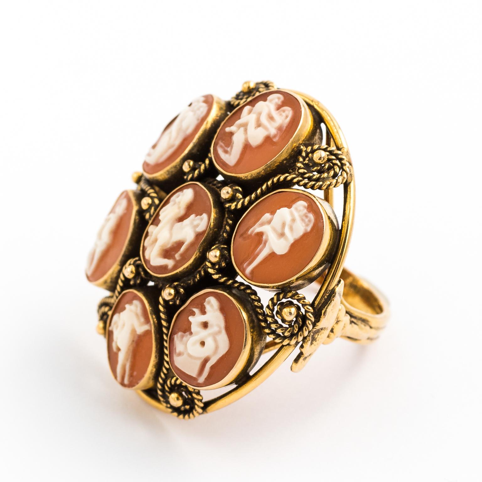Karma Sutra Cameo Ring For Sale 3