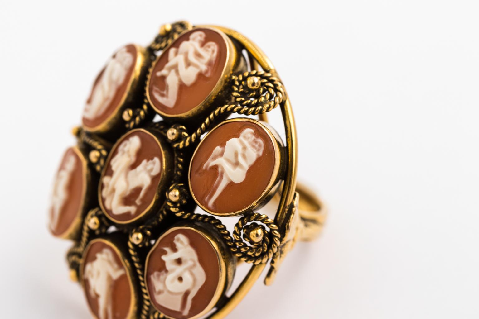 Karma Sutra Cameo Ring For Sale 4