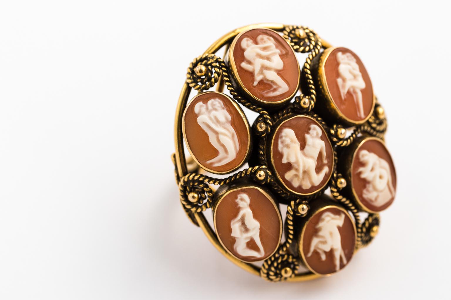 Karma Sutra Cameo Ring For Sale 7