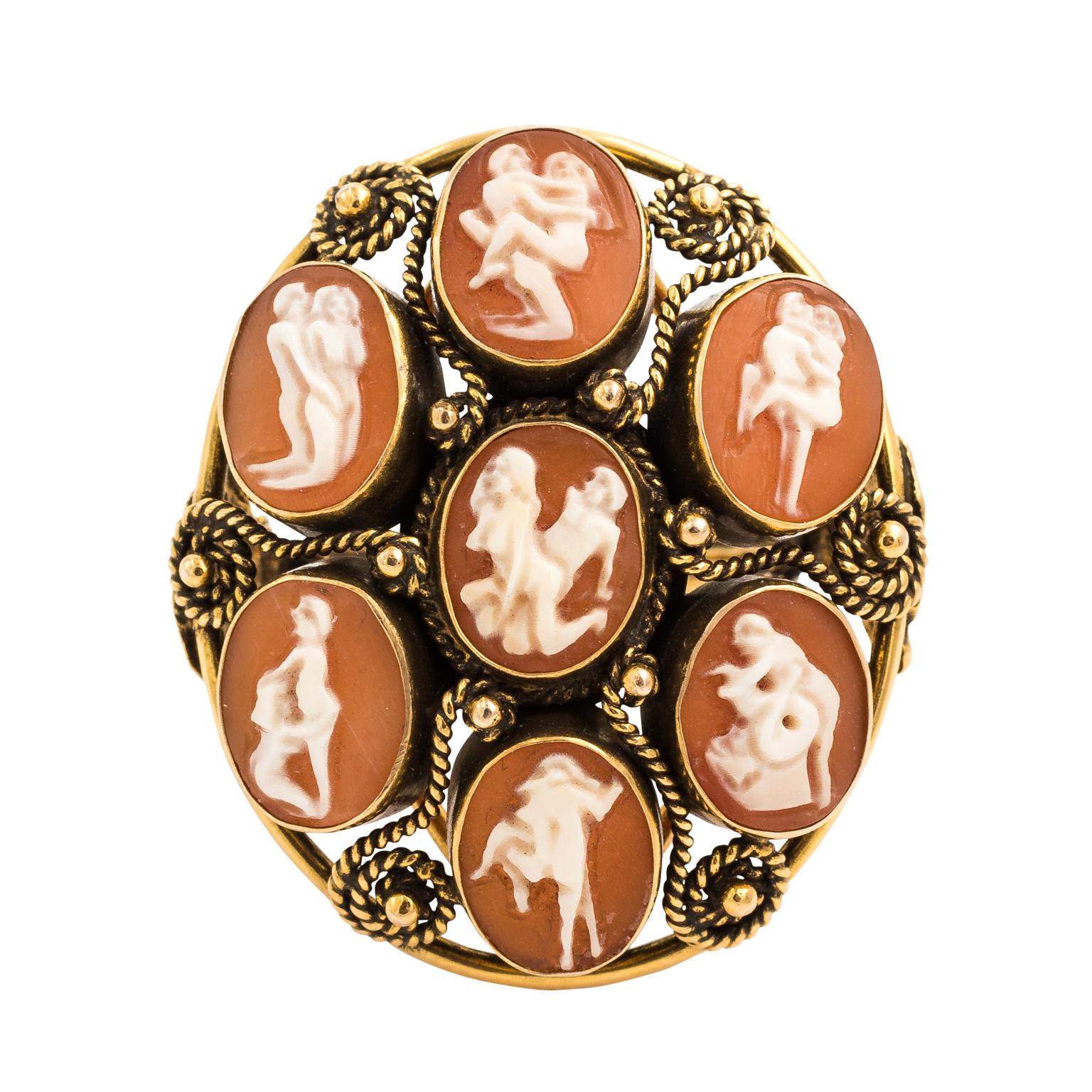 Karma Sutra Cameo Ring For Sale