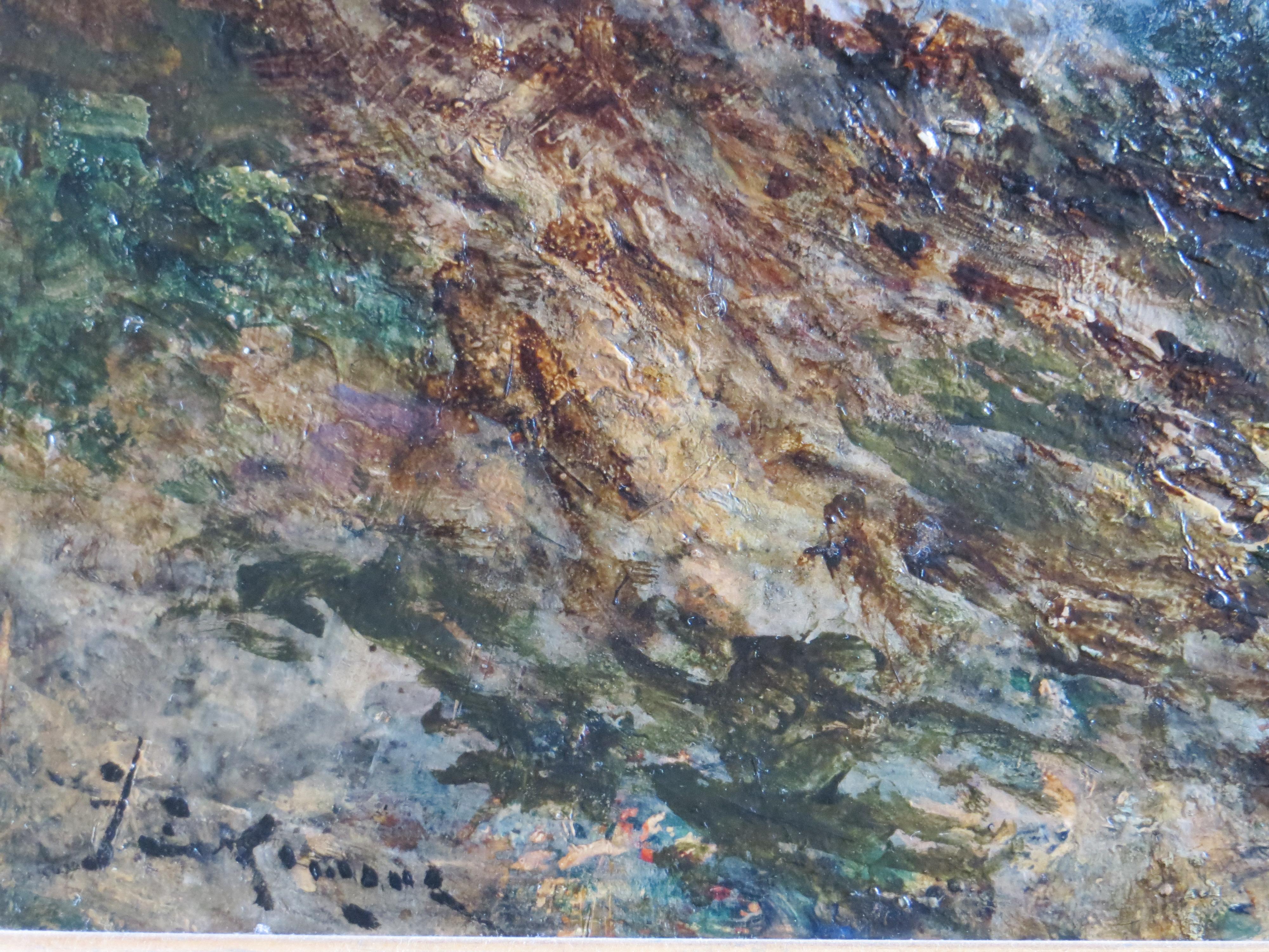 Seescape Bretany, signiert Karnec (Impressionismus), Painting, von Karnec Jean Etienne