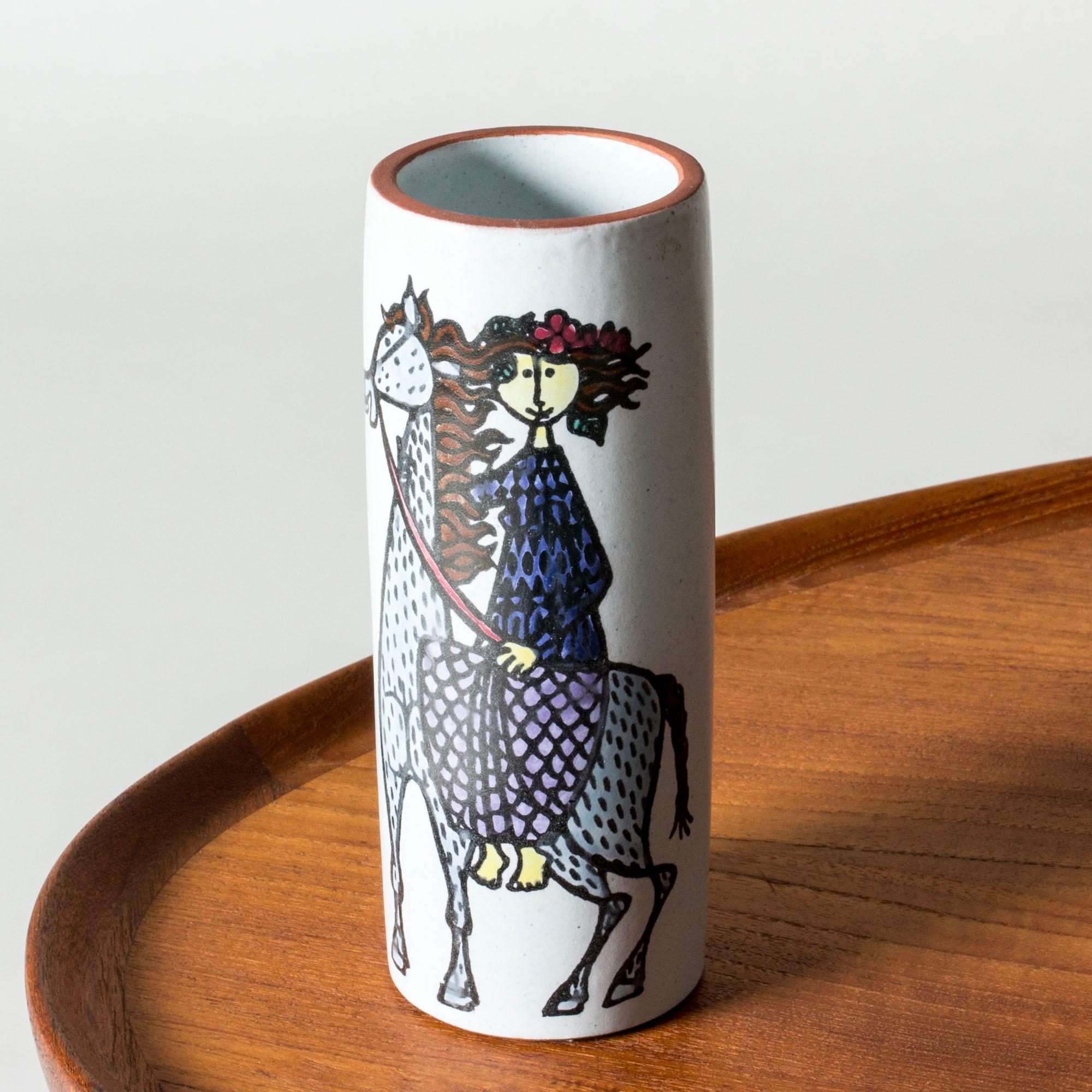 Scandinavo moderno Vaso in maiolica 