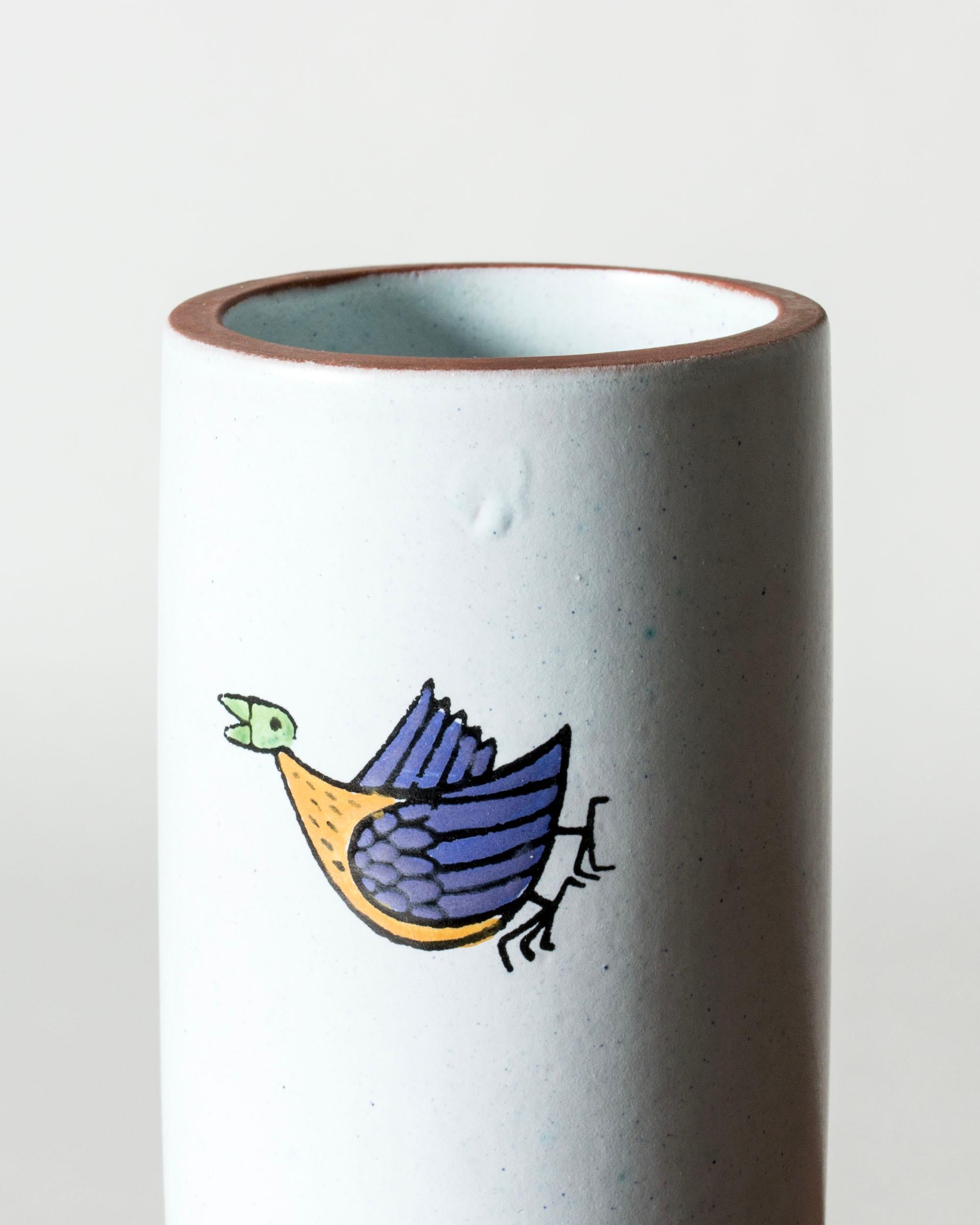 Scandinavo moderno Vaso in maiolica 
