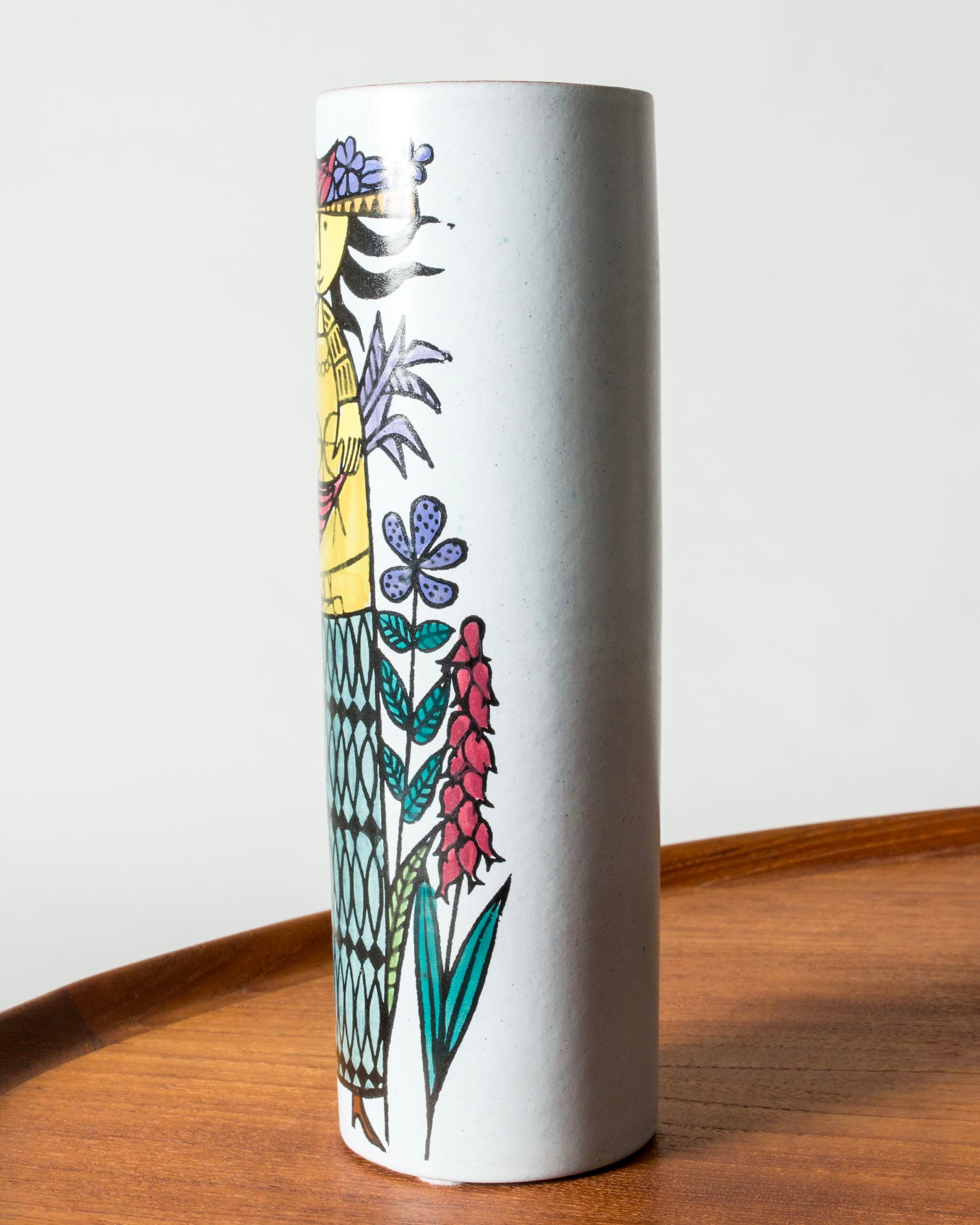 Svedese Vaso in maiolica 