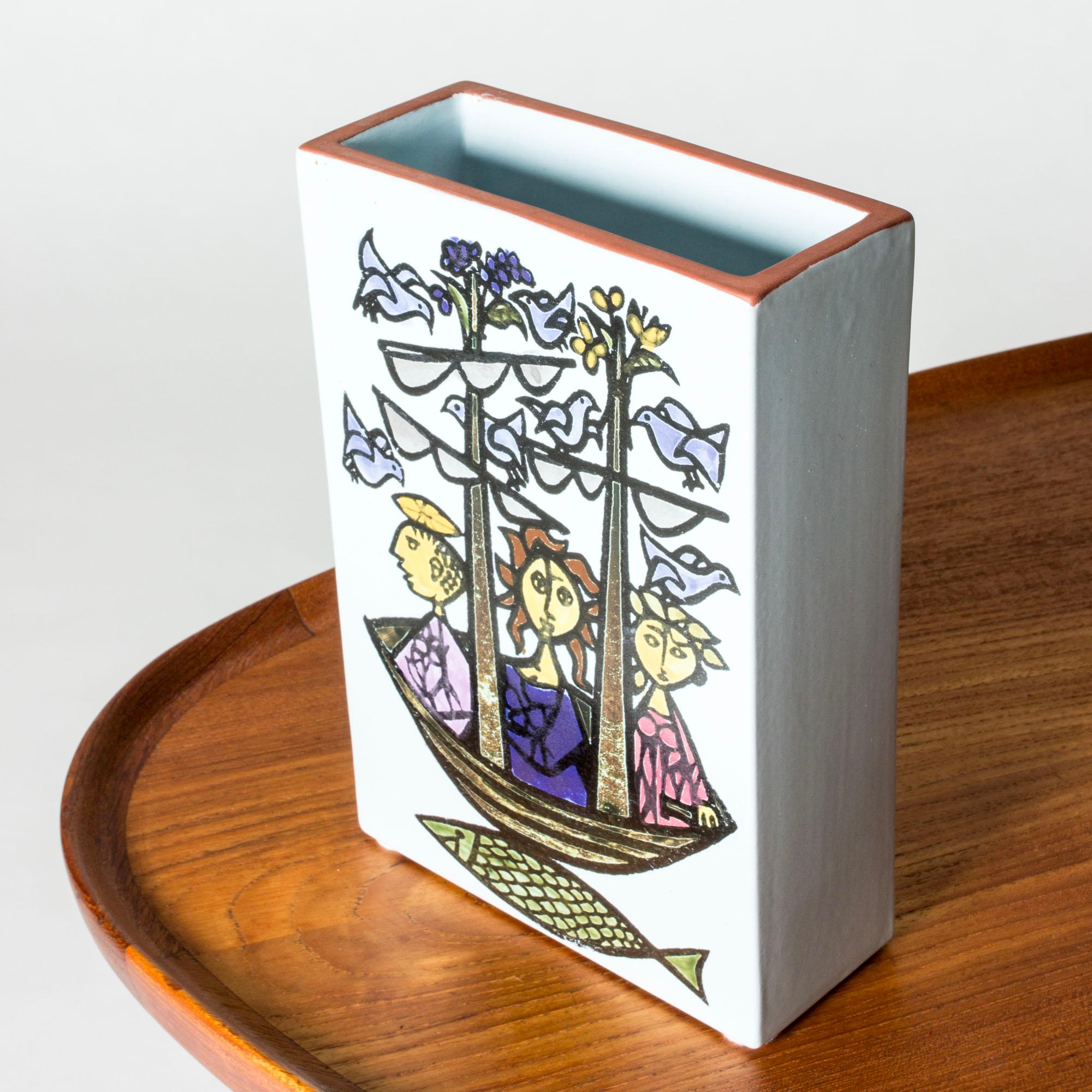 Svedese Vaso in maiolica 