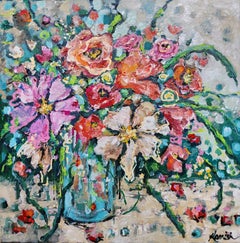 A Bunch of Joy: Acrylic, Painting, Abstract, Expressionist, Ready to hang