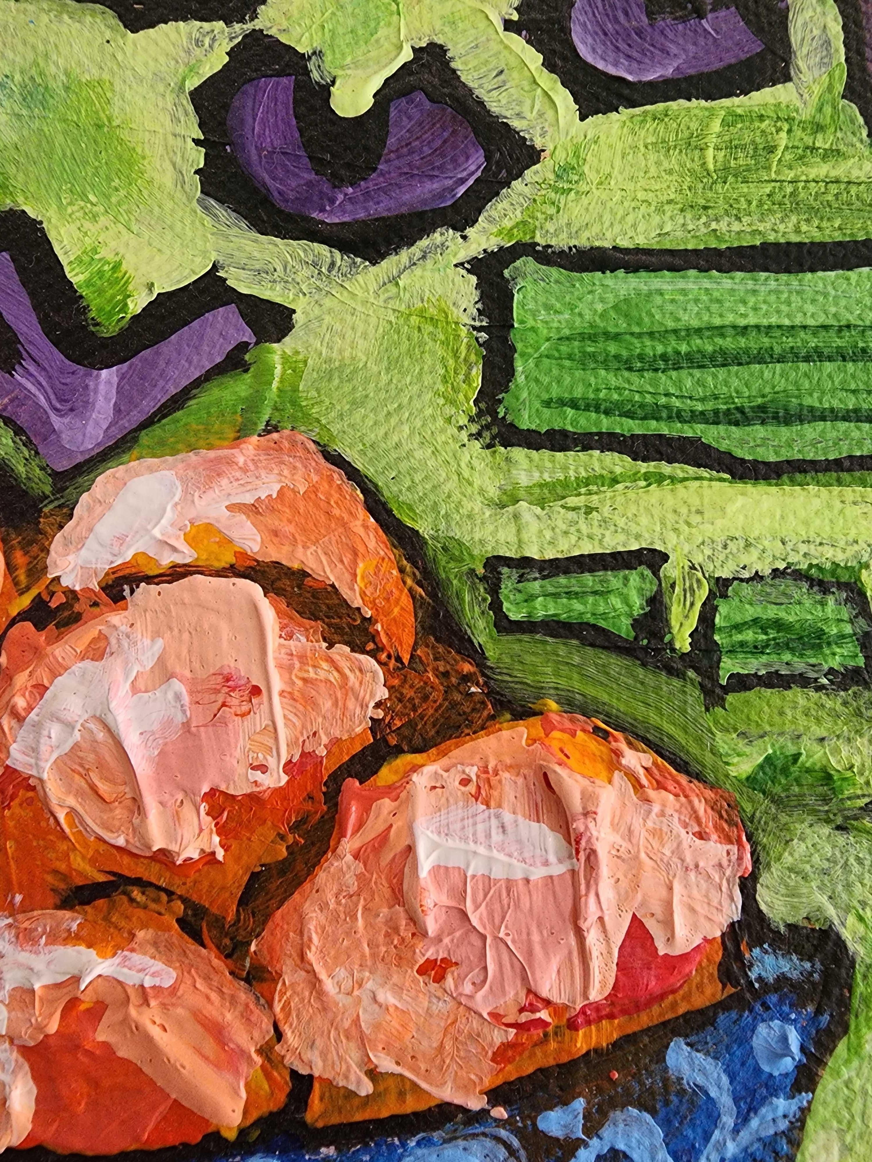 Abundancia Esplendor Desencajado Paisaje Figurativo Naturaleza Abstracto Arte Contemporáneo en venta 1