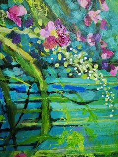 Bloomtime: Original floral painting on Canvas, Vintage Floral Still Life, Signed