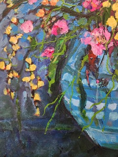 Bountiful Bouquet: Large Floral Painting, Contemporary, Delight, Botanical