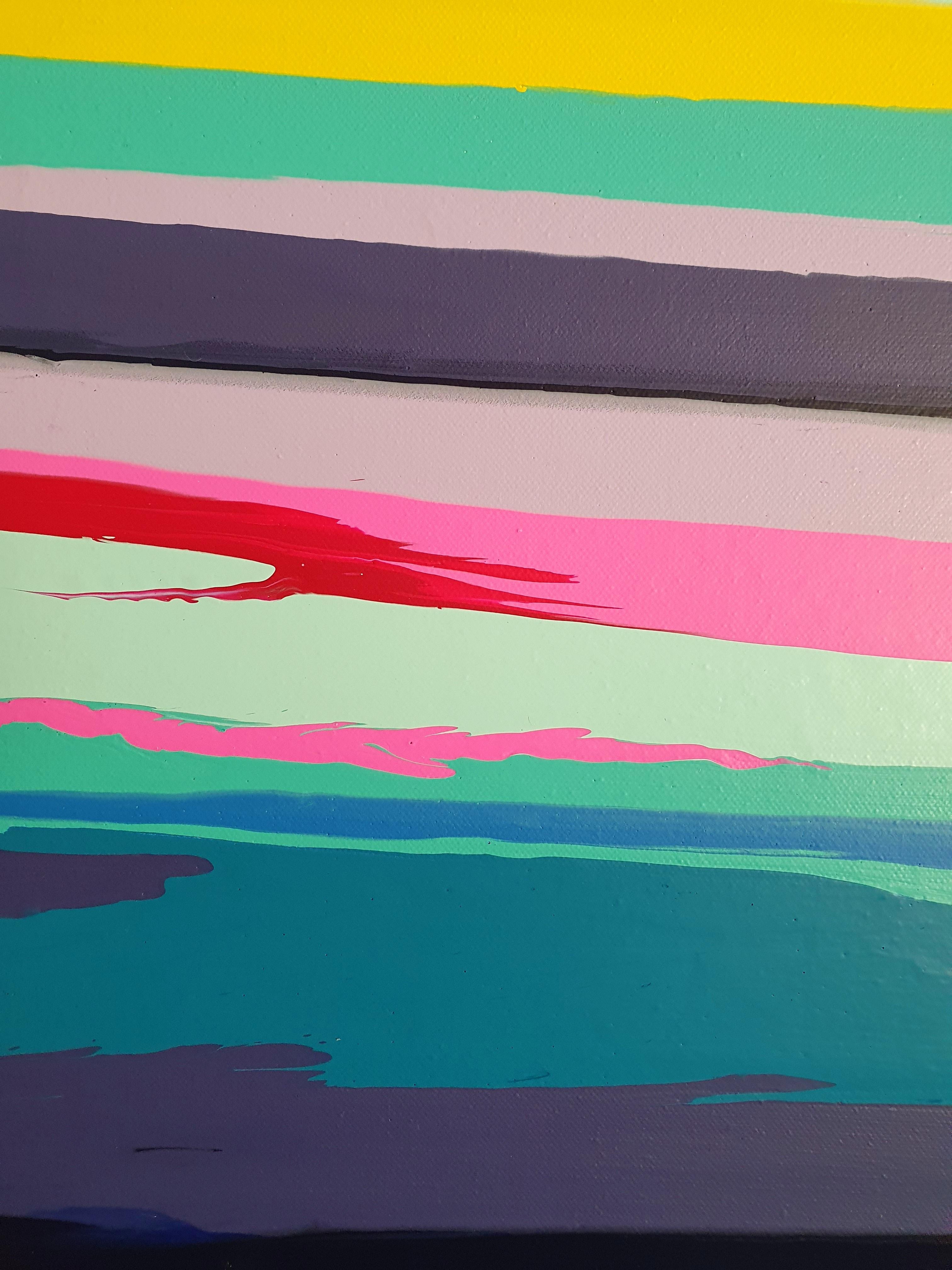 Titolo: Catturato

Art Deco, Moderno, Astratto, Colorato, Minimalismo, Investire, Audace, Gioia

Questa serie si collega a ciò che c'è intorno e a ciò che c'è dentro.

Captivated porta lo spettatore in un luogo pieno di incanto e fascino.
Karnish