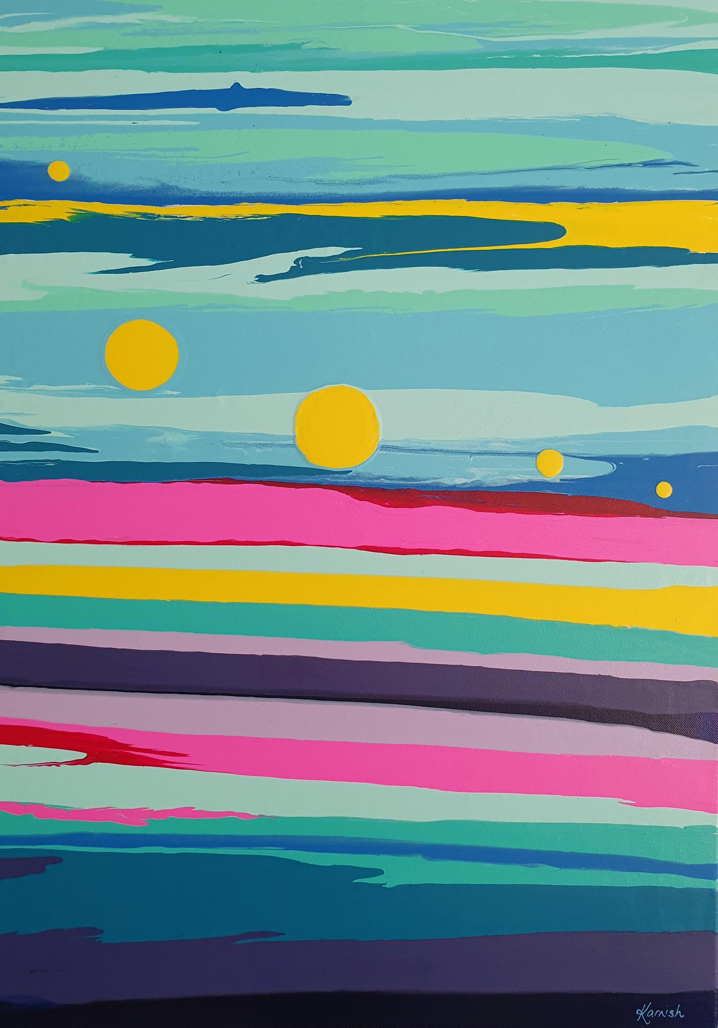 Captivated - Art Deco, Moderno, Astratto, Colorato, Minimalismo, Investimento, Audace, Gioia