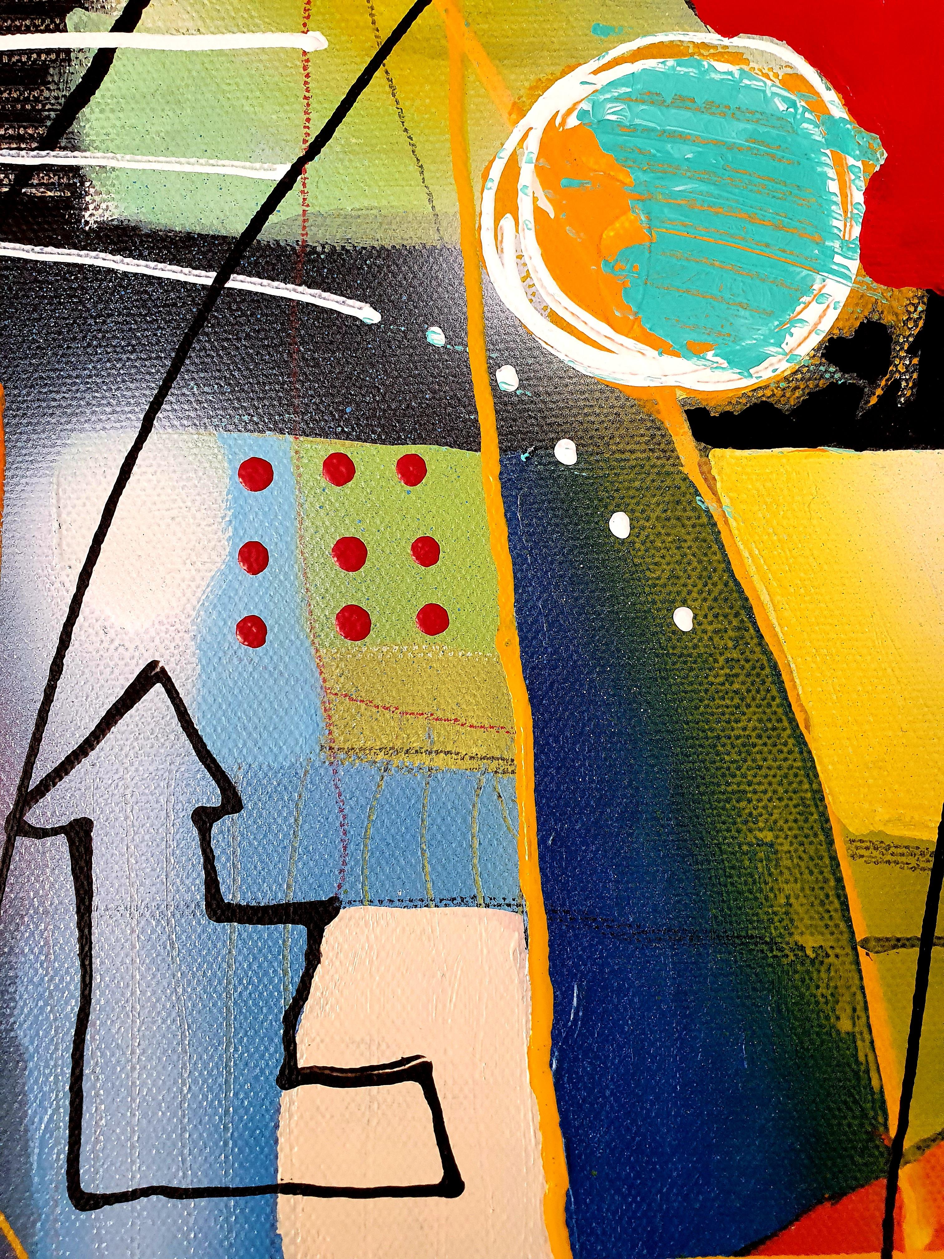 Carnival - Abstract Painting Modern Bold Invest Colorful Large Contemporary Joy For Sale 1