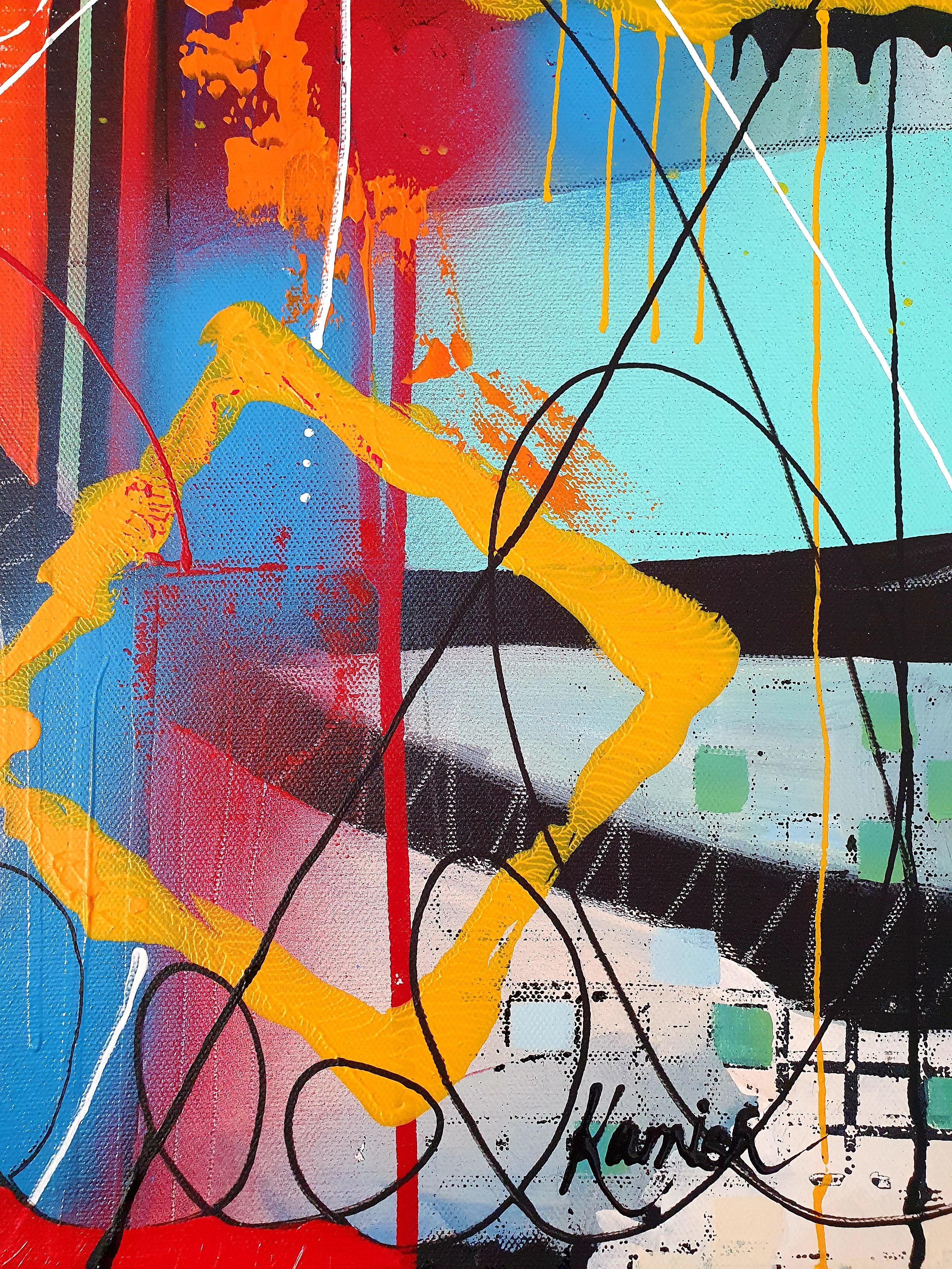 Carnival - Abstract Painting Modern Bold Invest Colorful Large Contemporary Joy For Sale 2