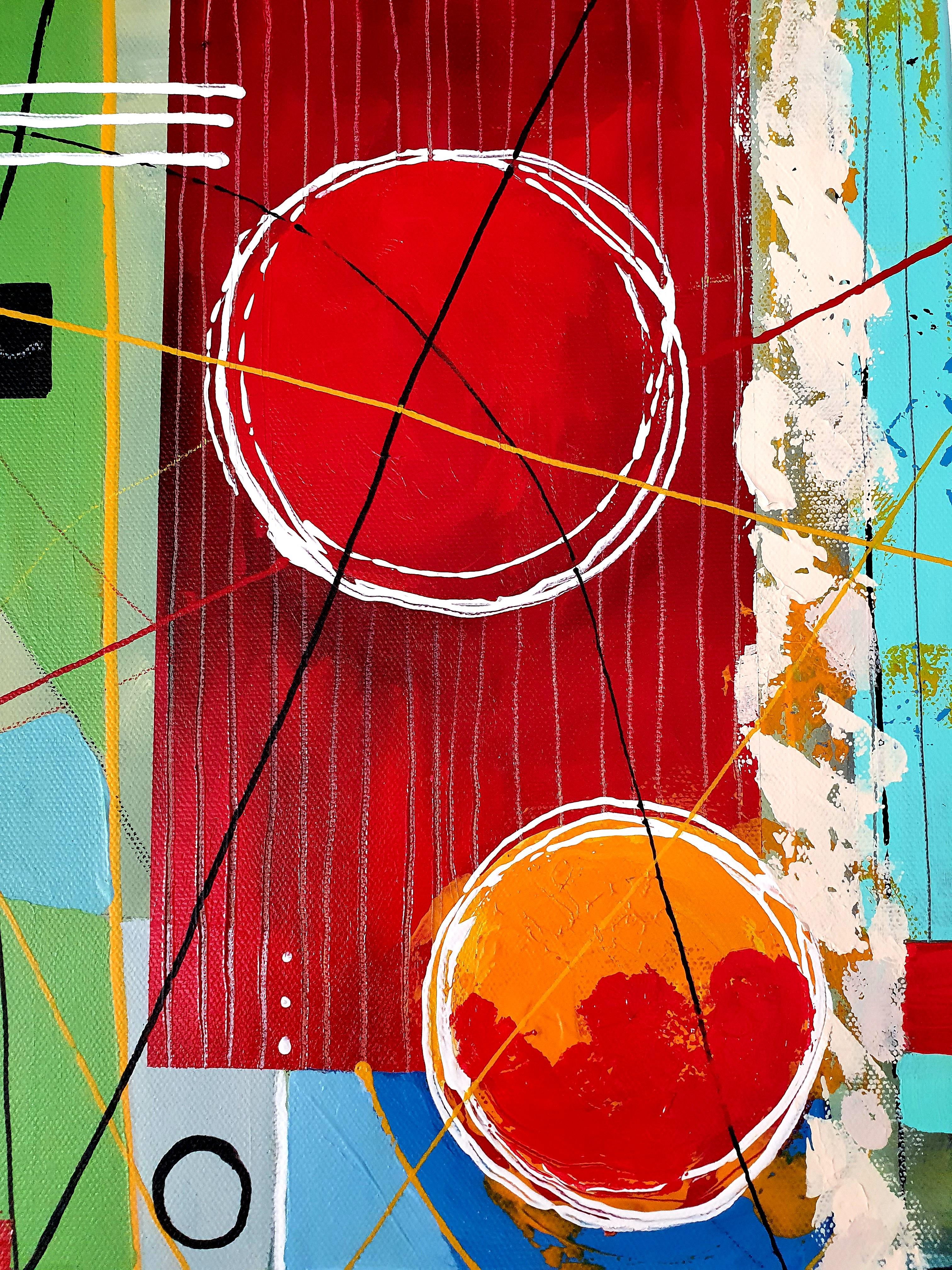 Carnival - Abstract Painting Modern Bold Invest Colorful Large Contemporary Joy For Sale 4