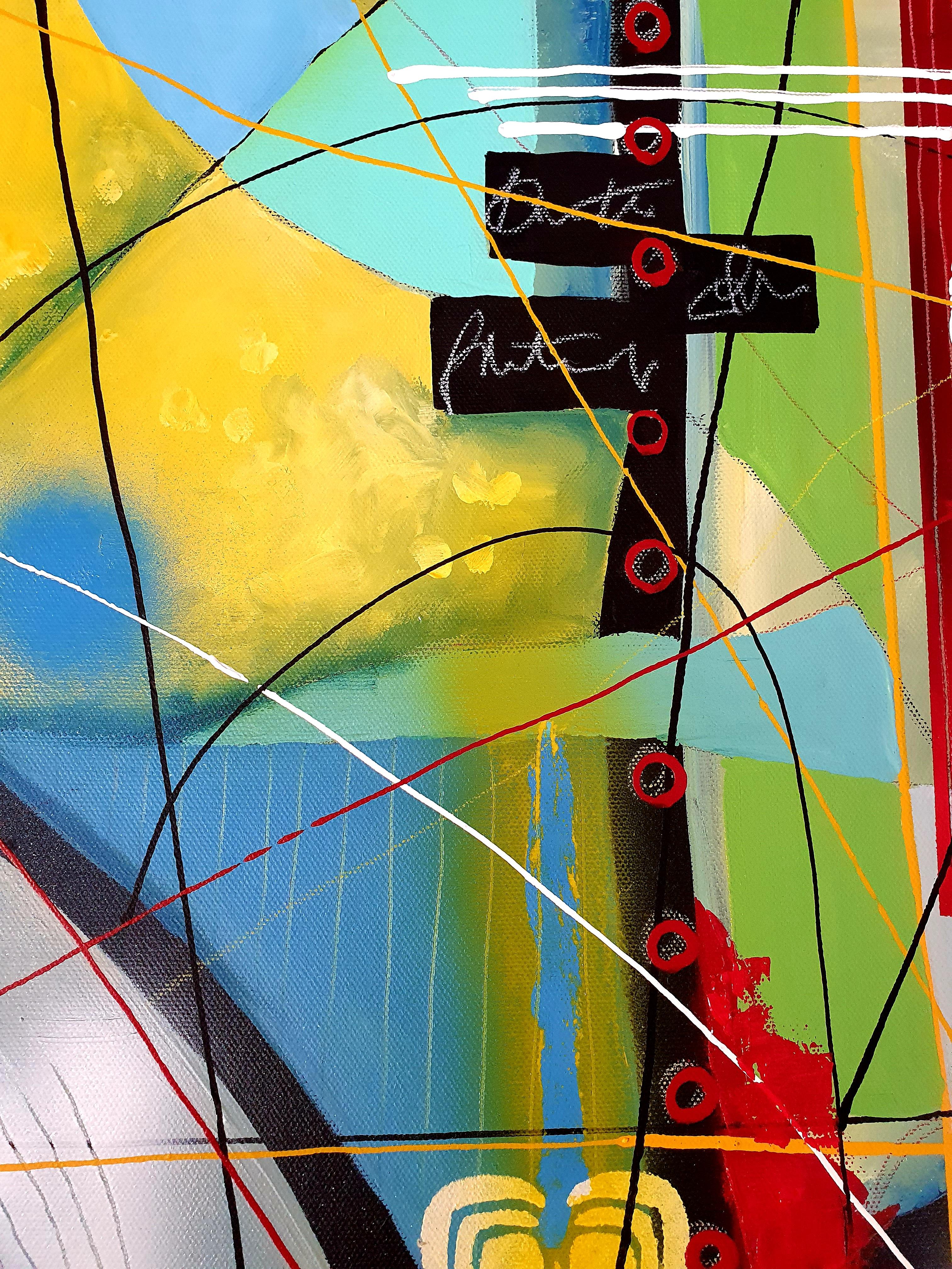 Carnival - Abstract Painting Modern Bold Invest Colorful Large Contemporary Joy For Sale 5