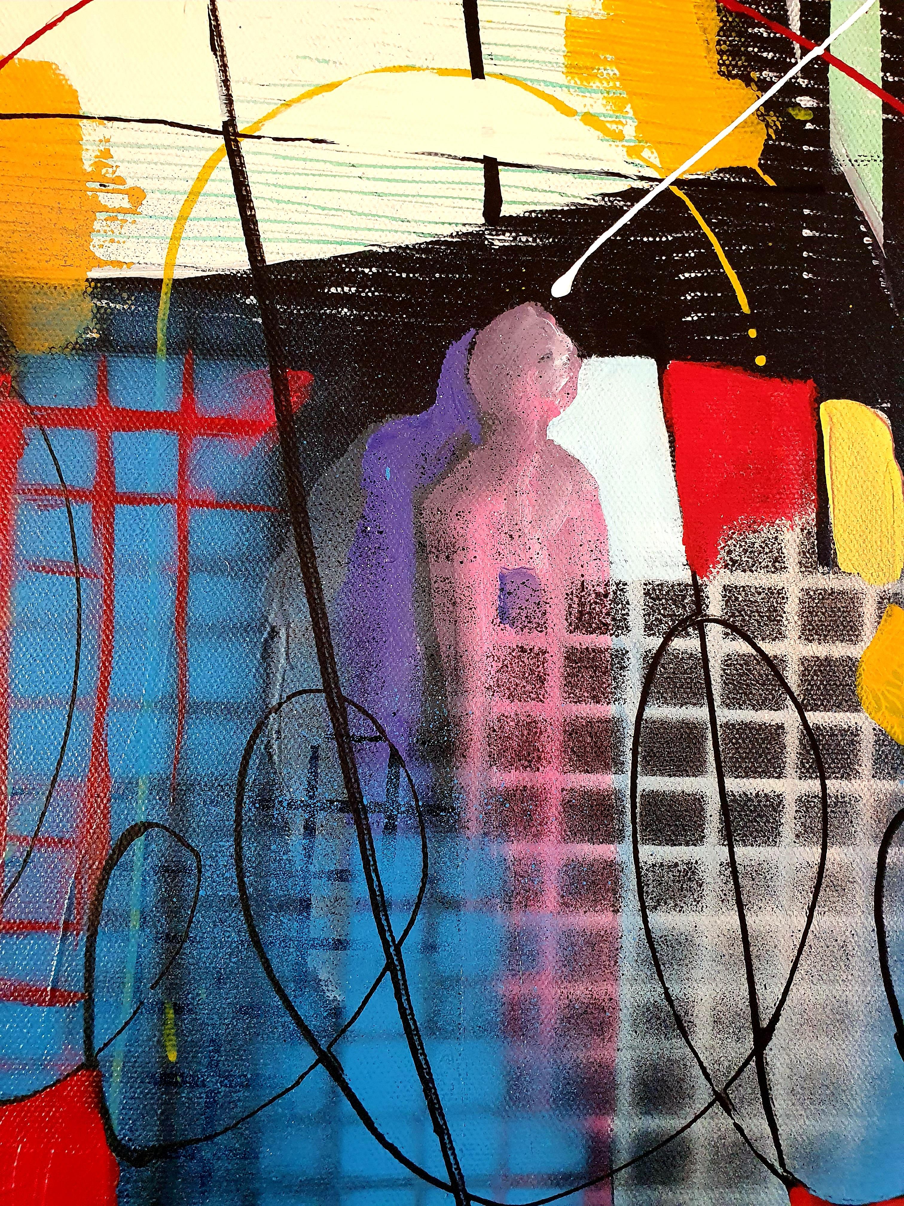 Carnival - Abstract Painting Modern Bold Invest Colorful Large Contemporary Joy For Sale 6