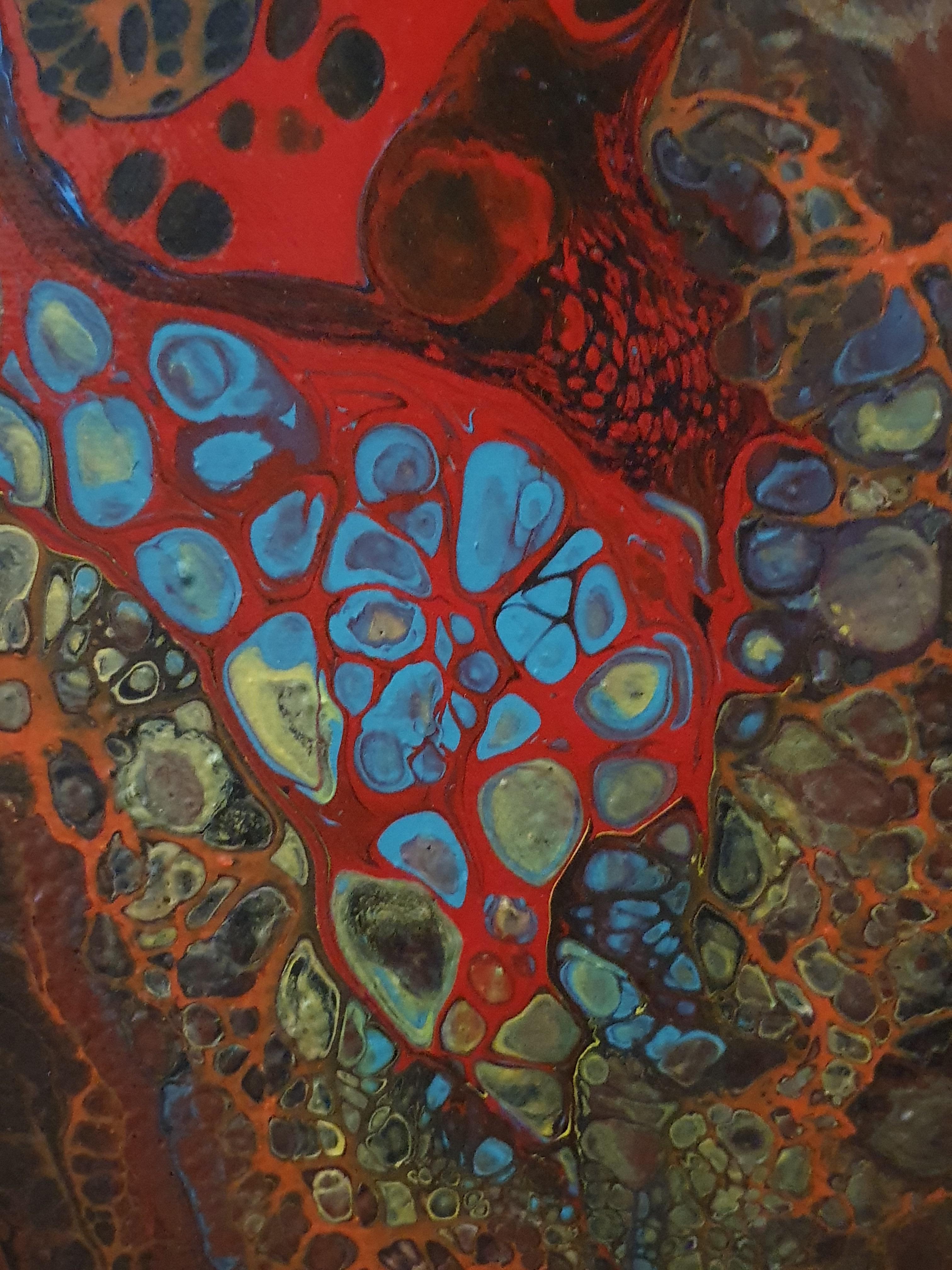 Catalyst for Consciousness - Flow Contemporary Abstract Showpiece Detail Lively For Sale 5
