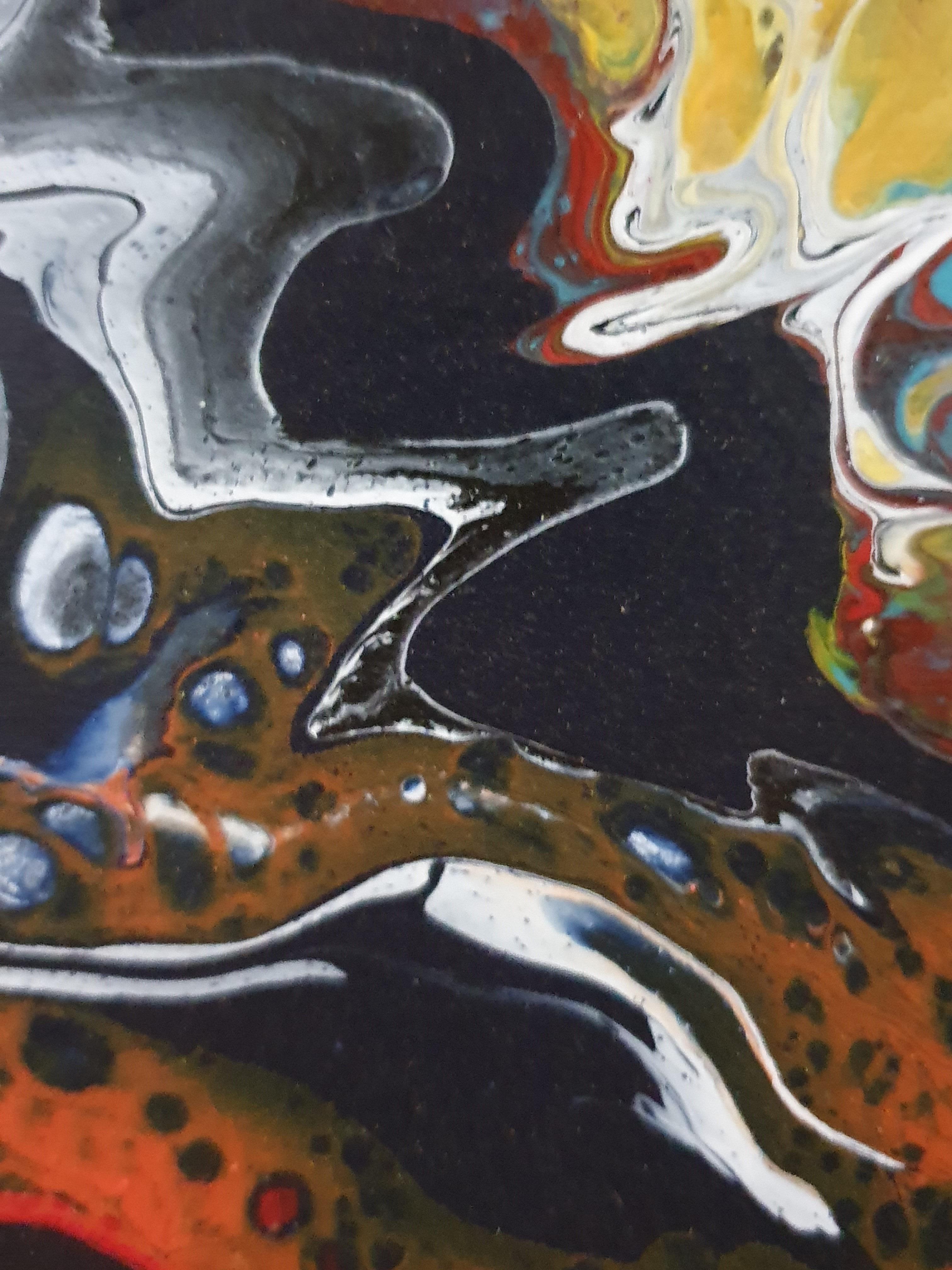 Catalyst for Consciousness - Flow Contemporary Abstract Showpiece Detail Lively For Sale 8