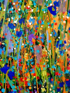 Enchanted - Iris Sunrise - Abstract Floral Colorful Focal Bright Beauty Flowers