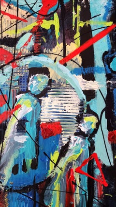 Energy - Painting Abstract Abundant Contemporary Maximalism Bold Unique Contrast