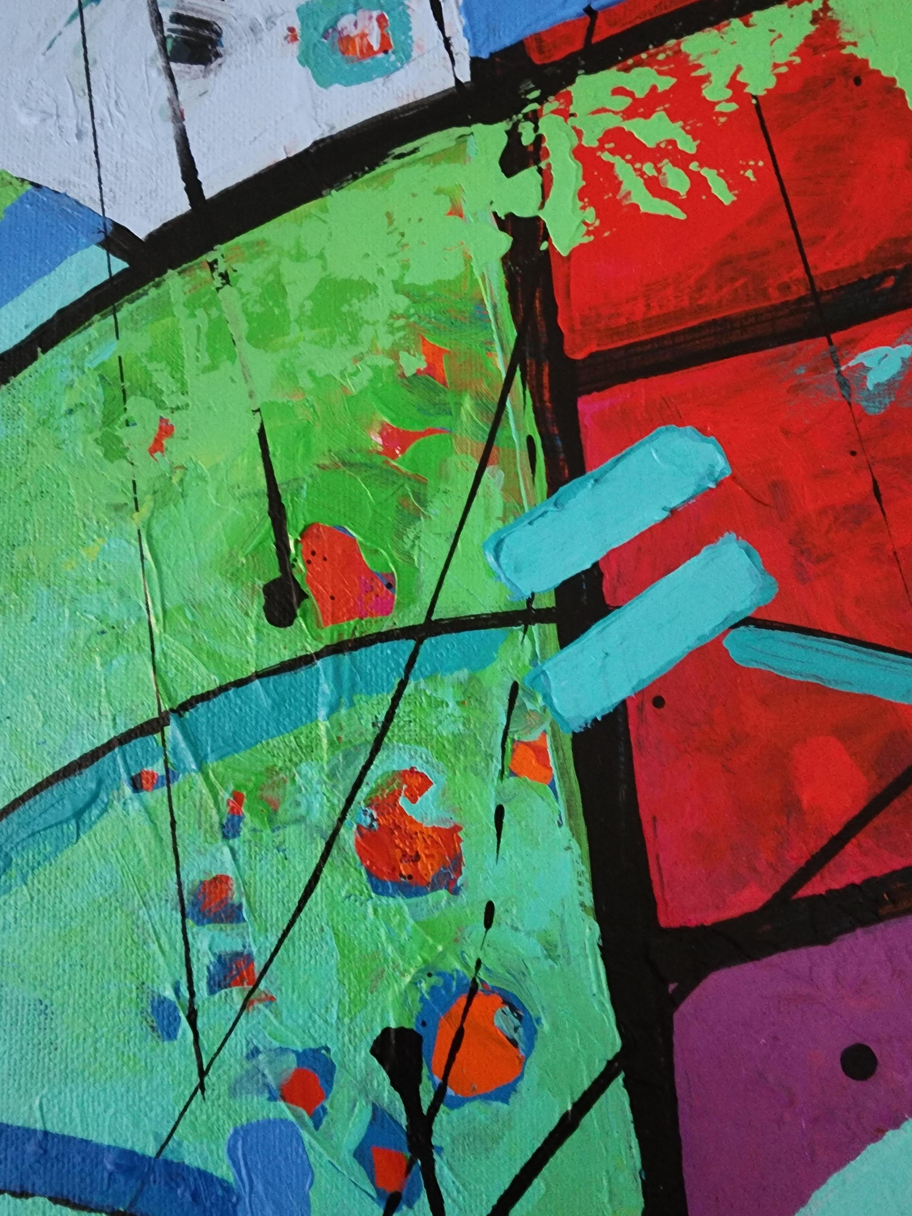 Evanescence Painting Large Contemporary Bold Blue Statement Figurative Modern For Sale 6