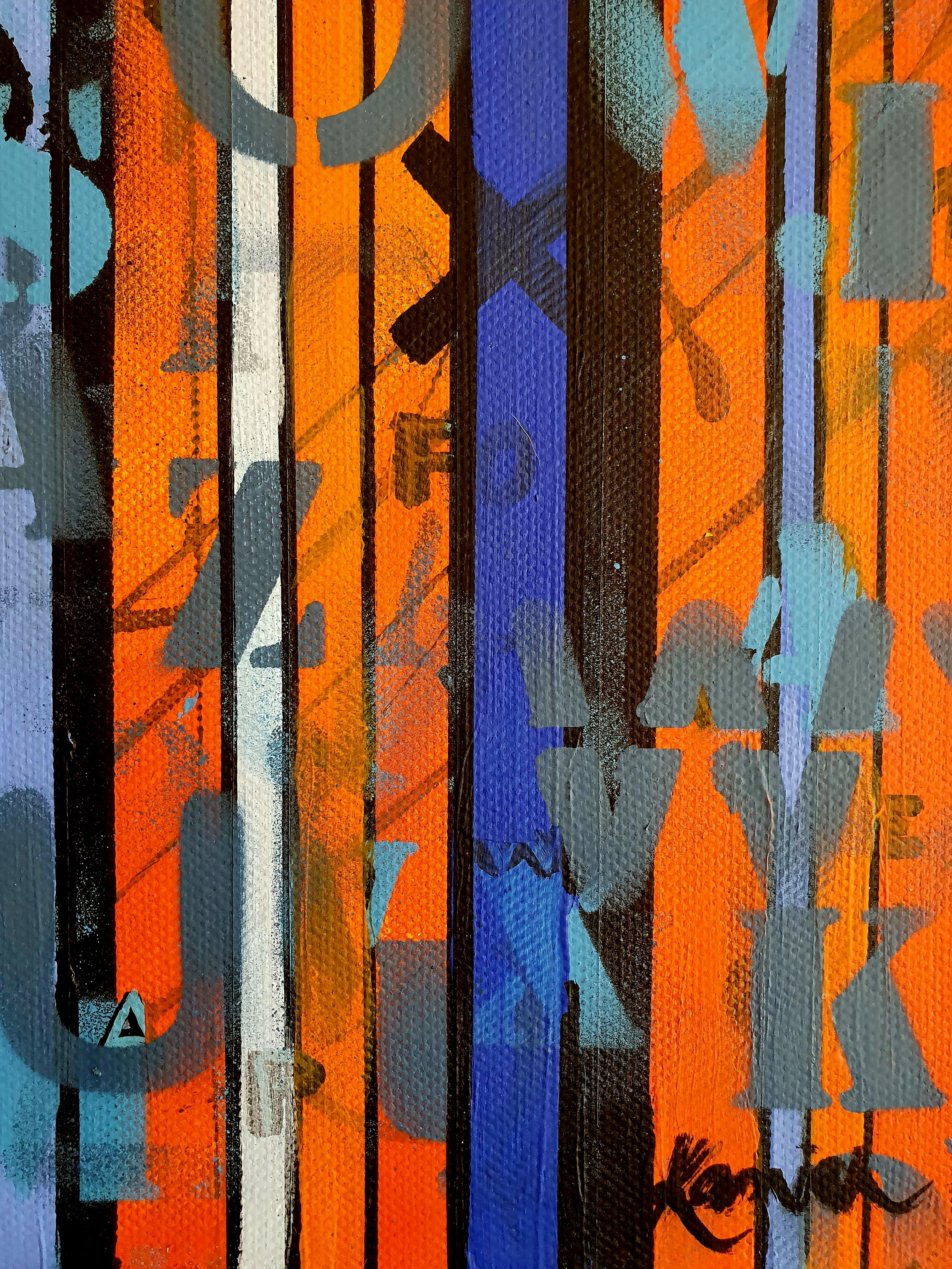Espressione in volo - Astratto, Colorato, Pittura, Contemporaneo, Gioia, Investire - Painting Astrattismo geometrico di Karnish Art