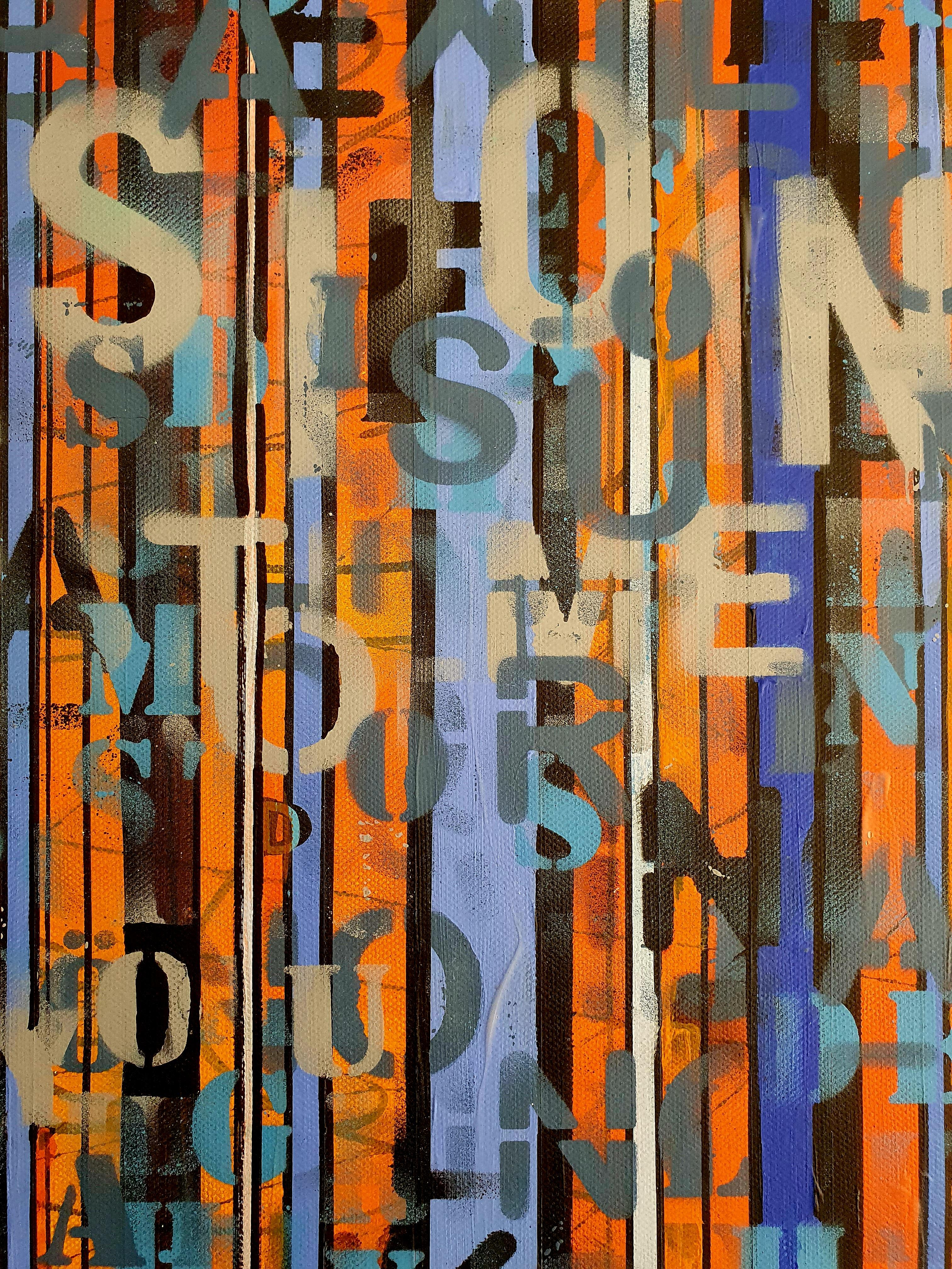 Espressione in volo - Astratto, Colorato, Pittura, Contemporaneo, Gioia, Investire in vendita 1
