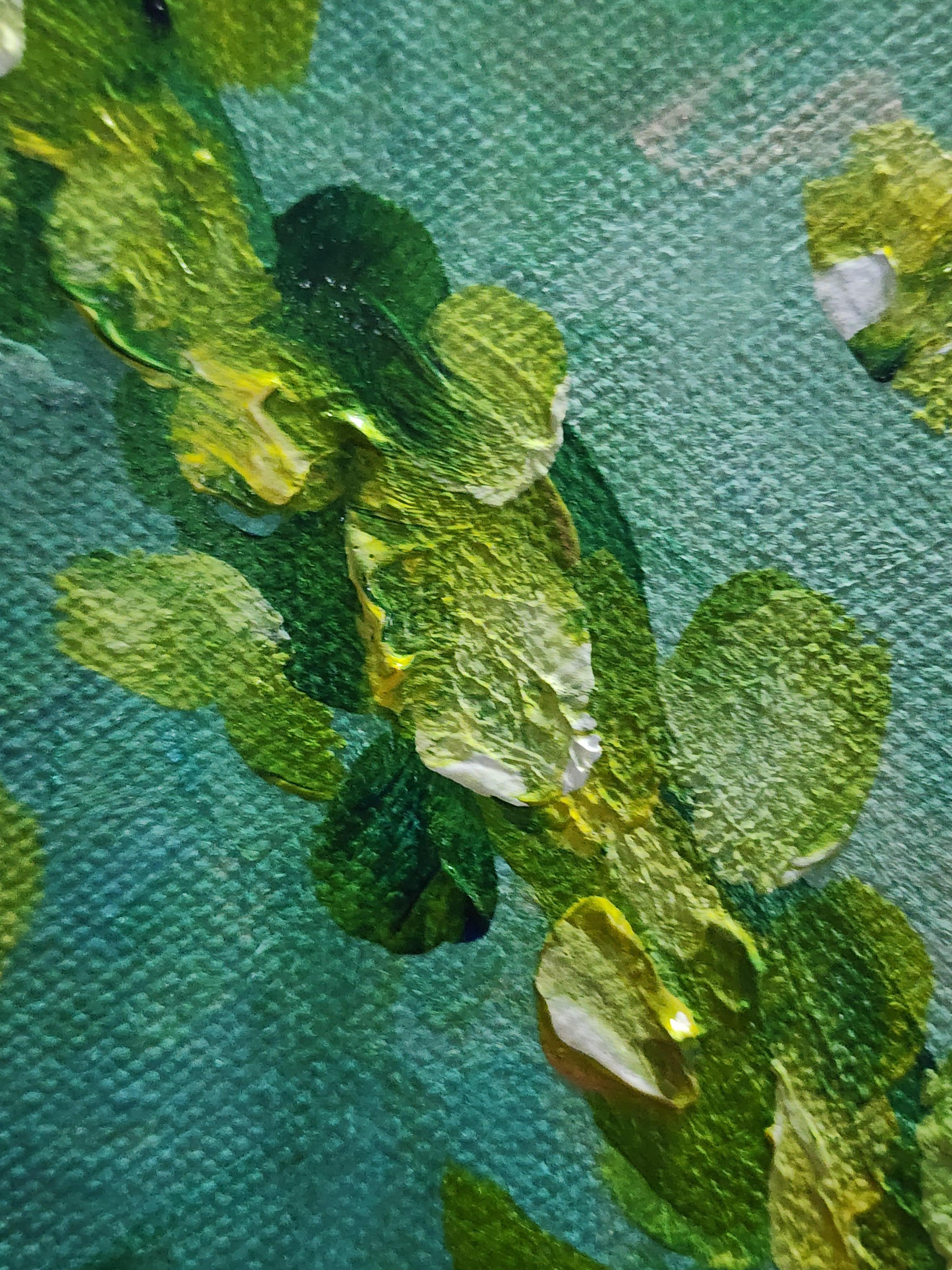 Floral abstrait Nature morte Peinture expressionniste contemporaine Investir Abondance en vente 3