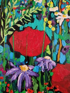 Floral Fantasy - Nature Abstract Bold Statement Colorful Invest Striking Delight