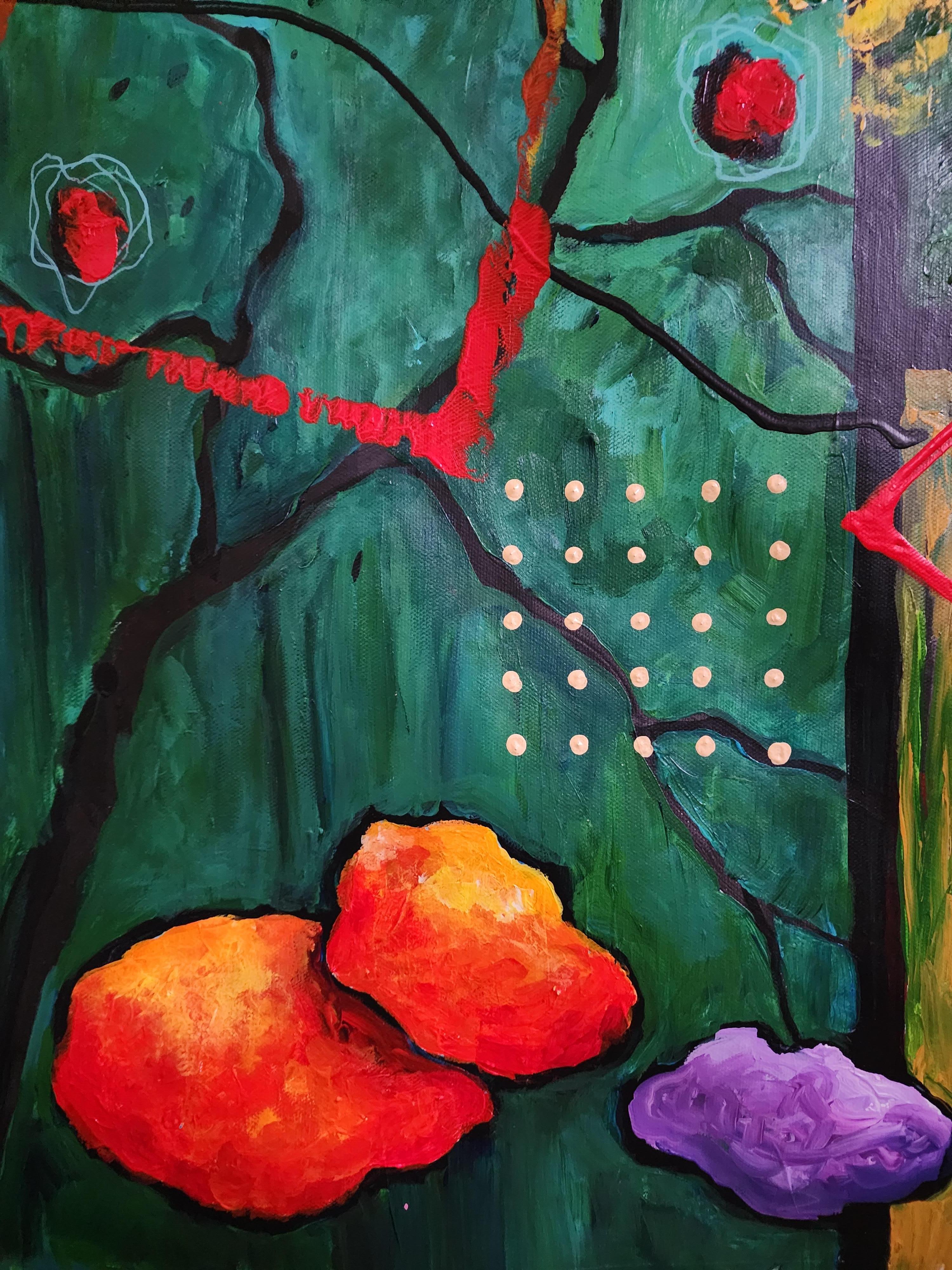 Geology of the Heart - Extra-large Abstract Painting Bold Invest Striking Unique For Sale 7